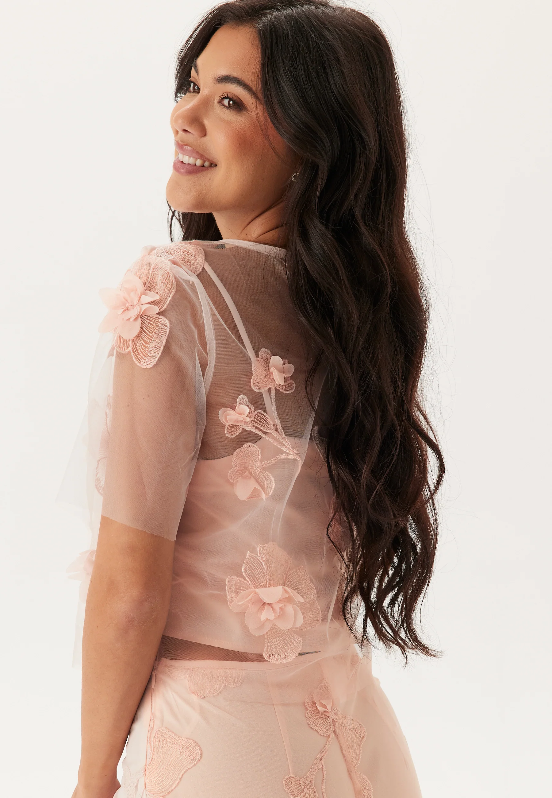 3D Floral T-shirt Blouse - Image 2