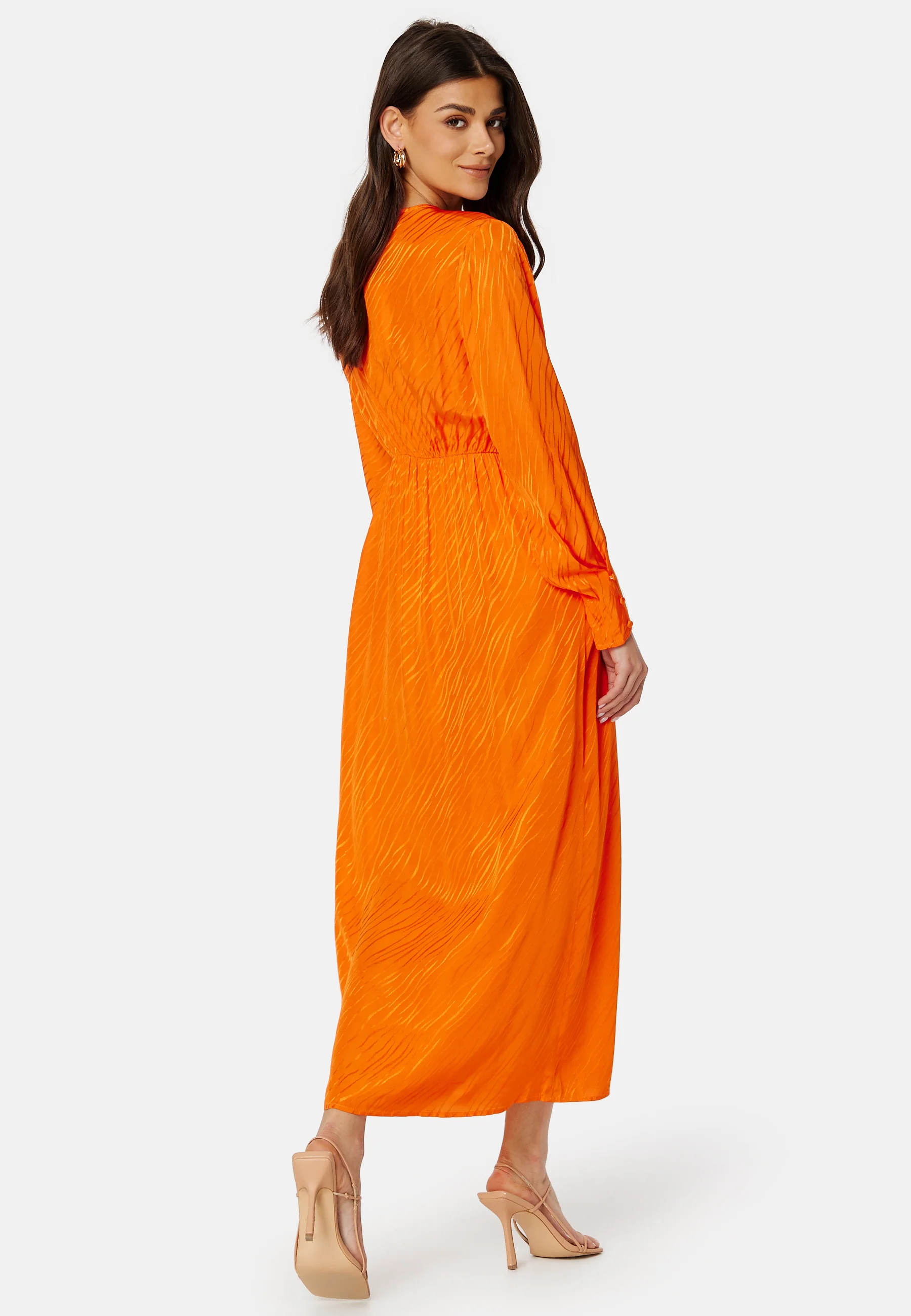 Abienne Satin Wrap Dress - Image 2