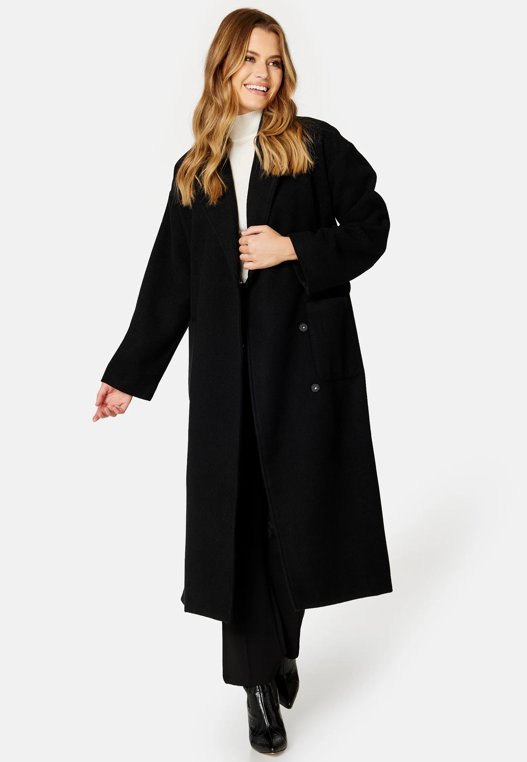 Alemah Oversized Wool Blend Coat - Image 2