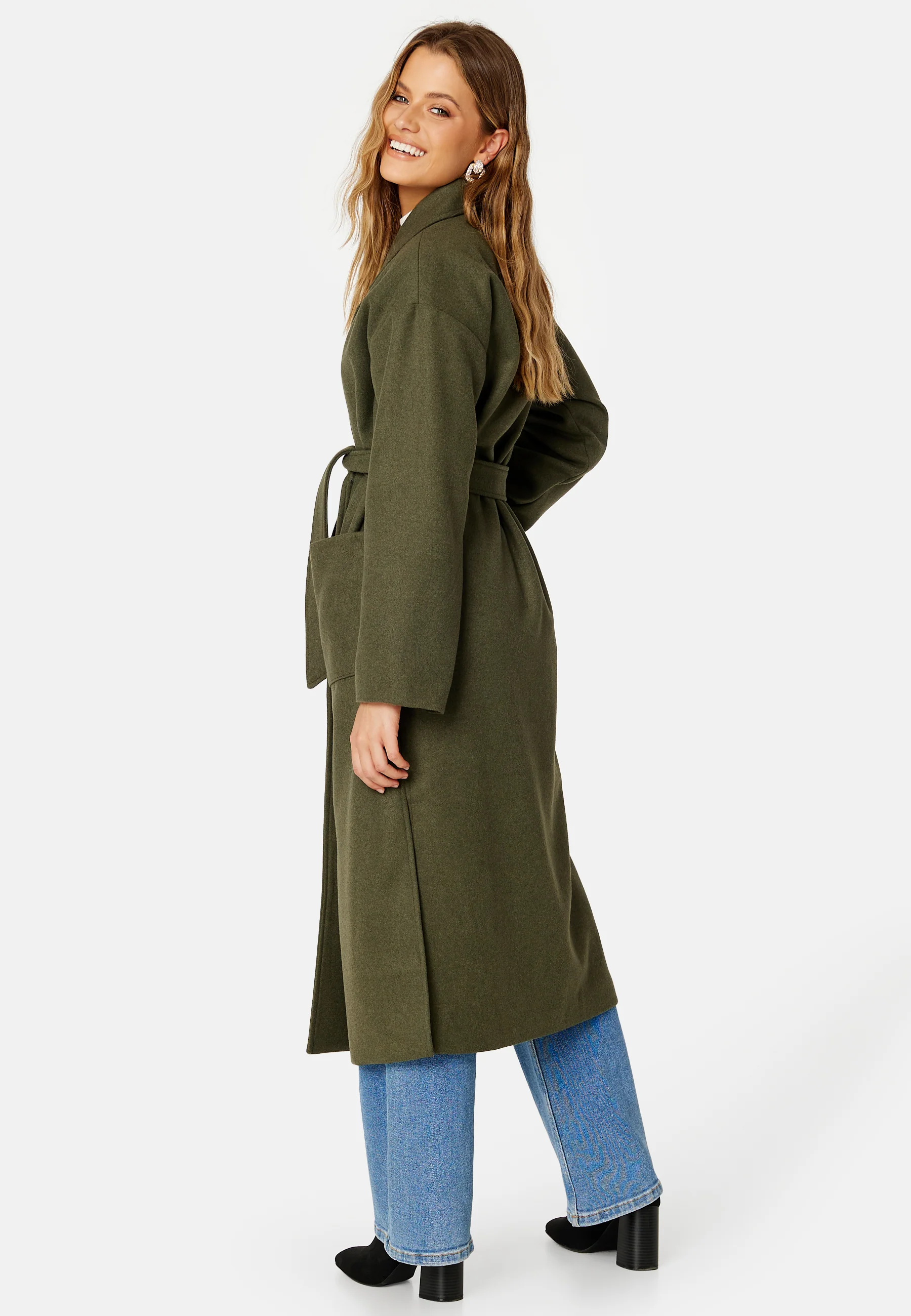 Alemah Oversized Wool Blend Coat - Image 2