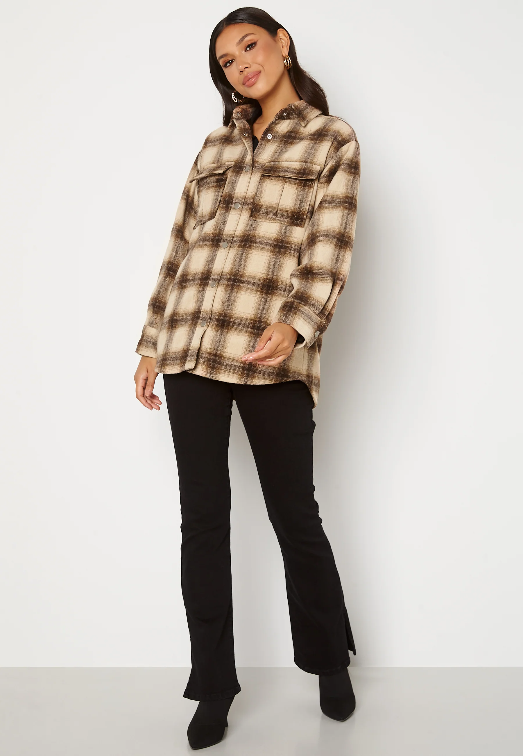 Alice Check Shirt Jacket - Image 2