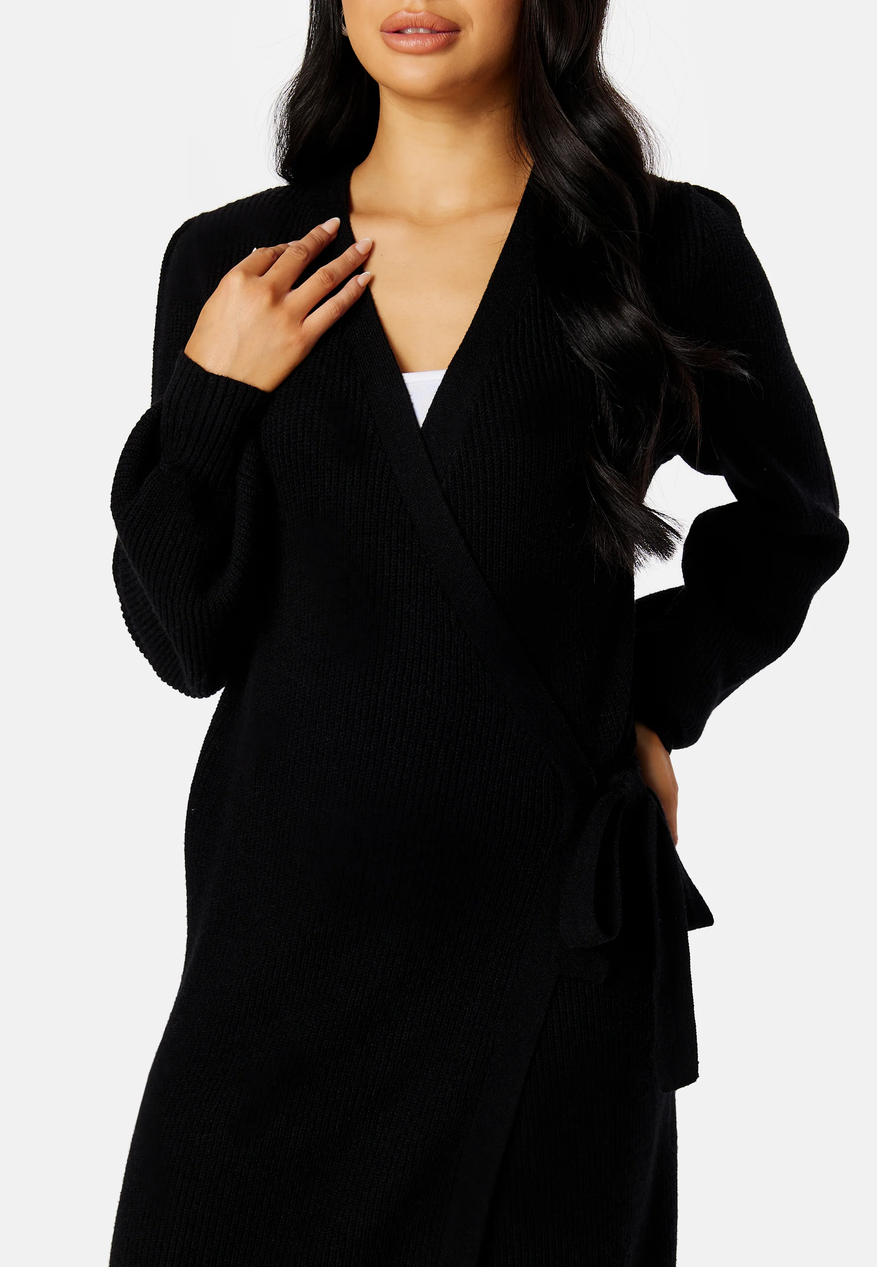 Amelia L/S Knit Wrap Dress - Image 4