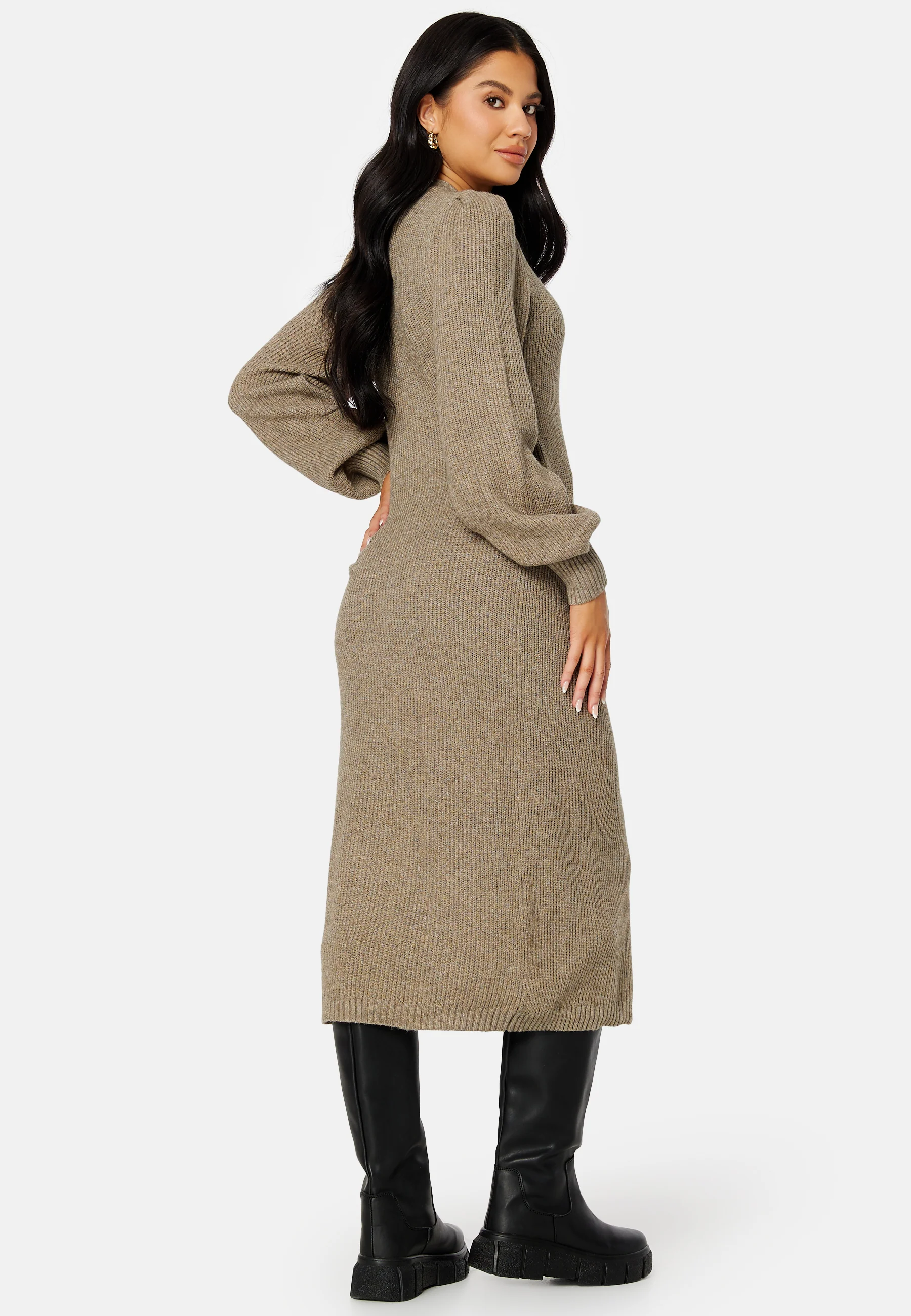 Amelia L/S Knit Wrap Dress - Image 2
