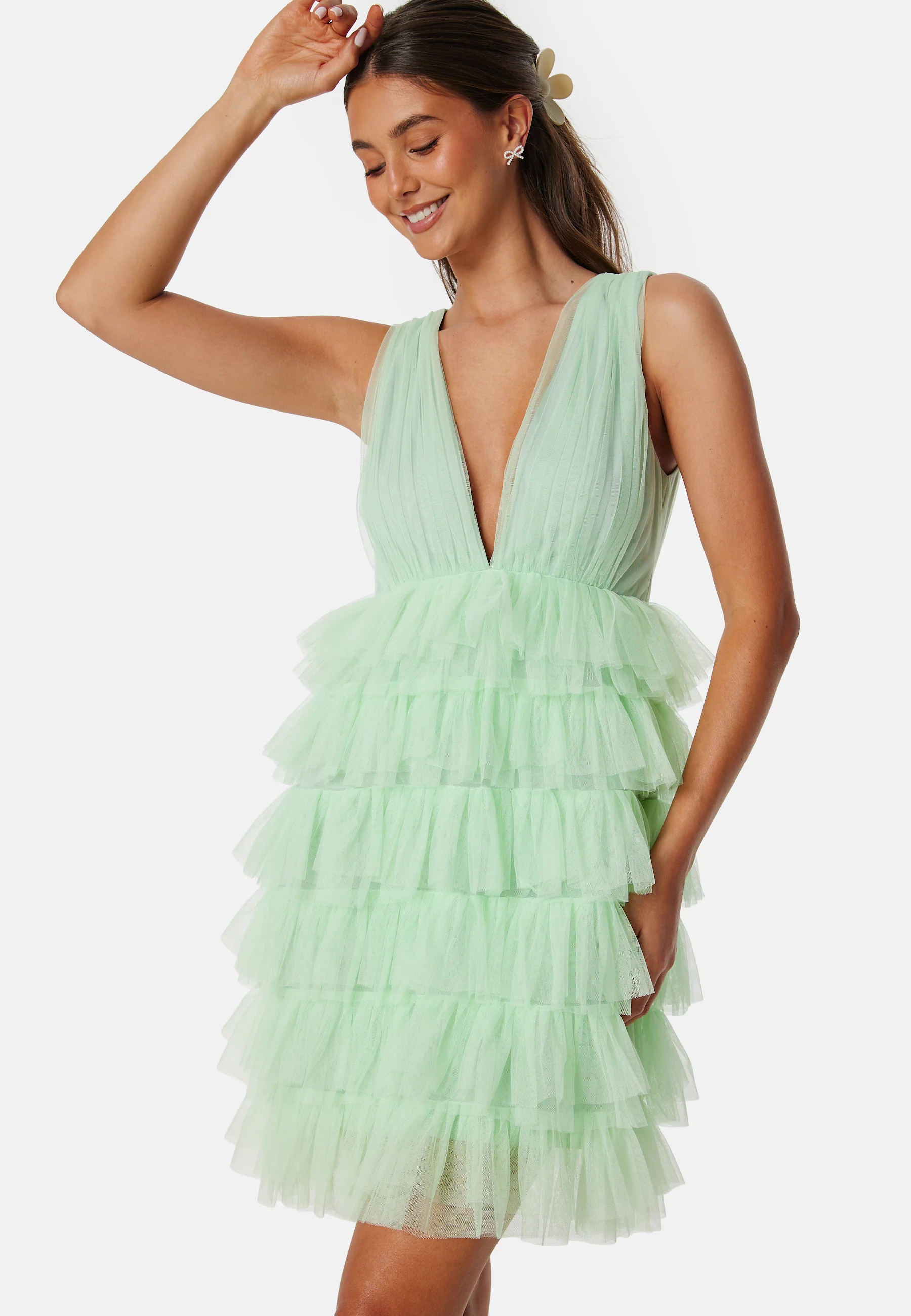 Andrea Tulle Mini Dress - Image 3