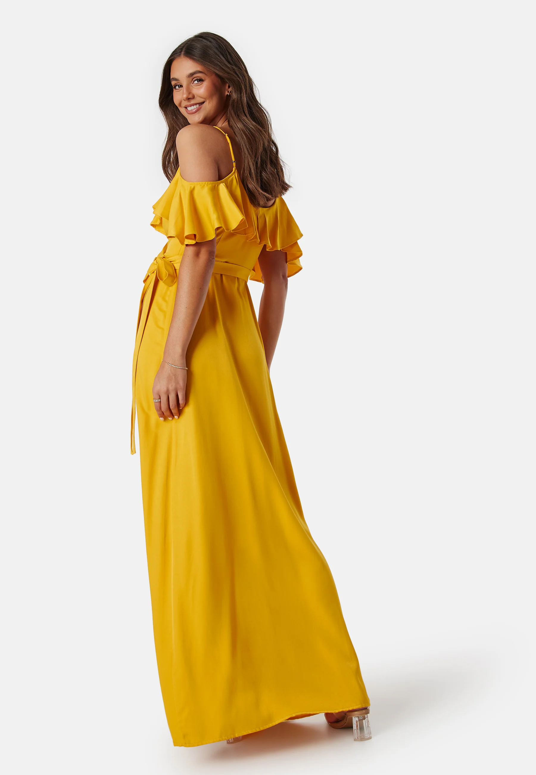 Andrea Viscose Satin Dress - Image 3