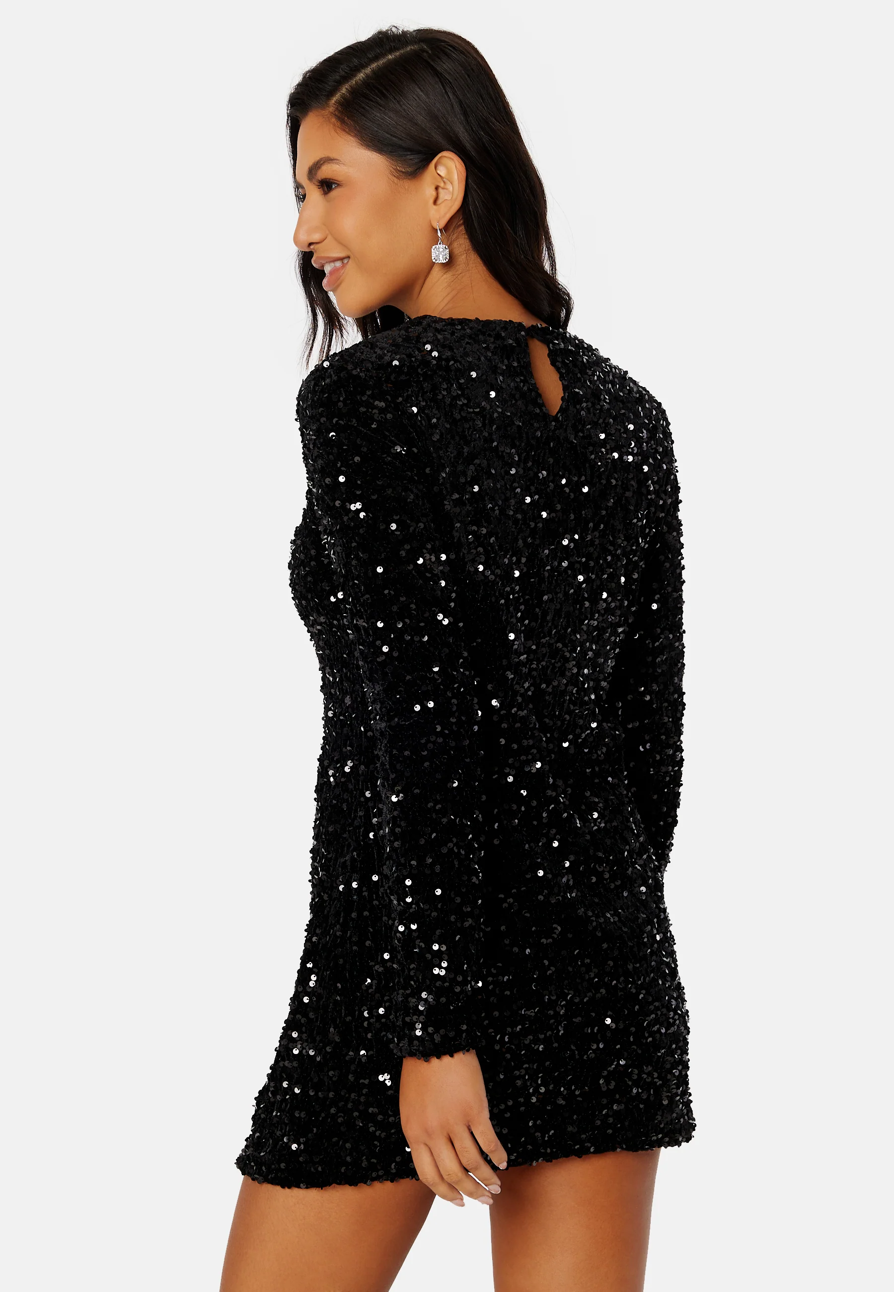 Anika Sequin LS Dress - Image 3