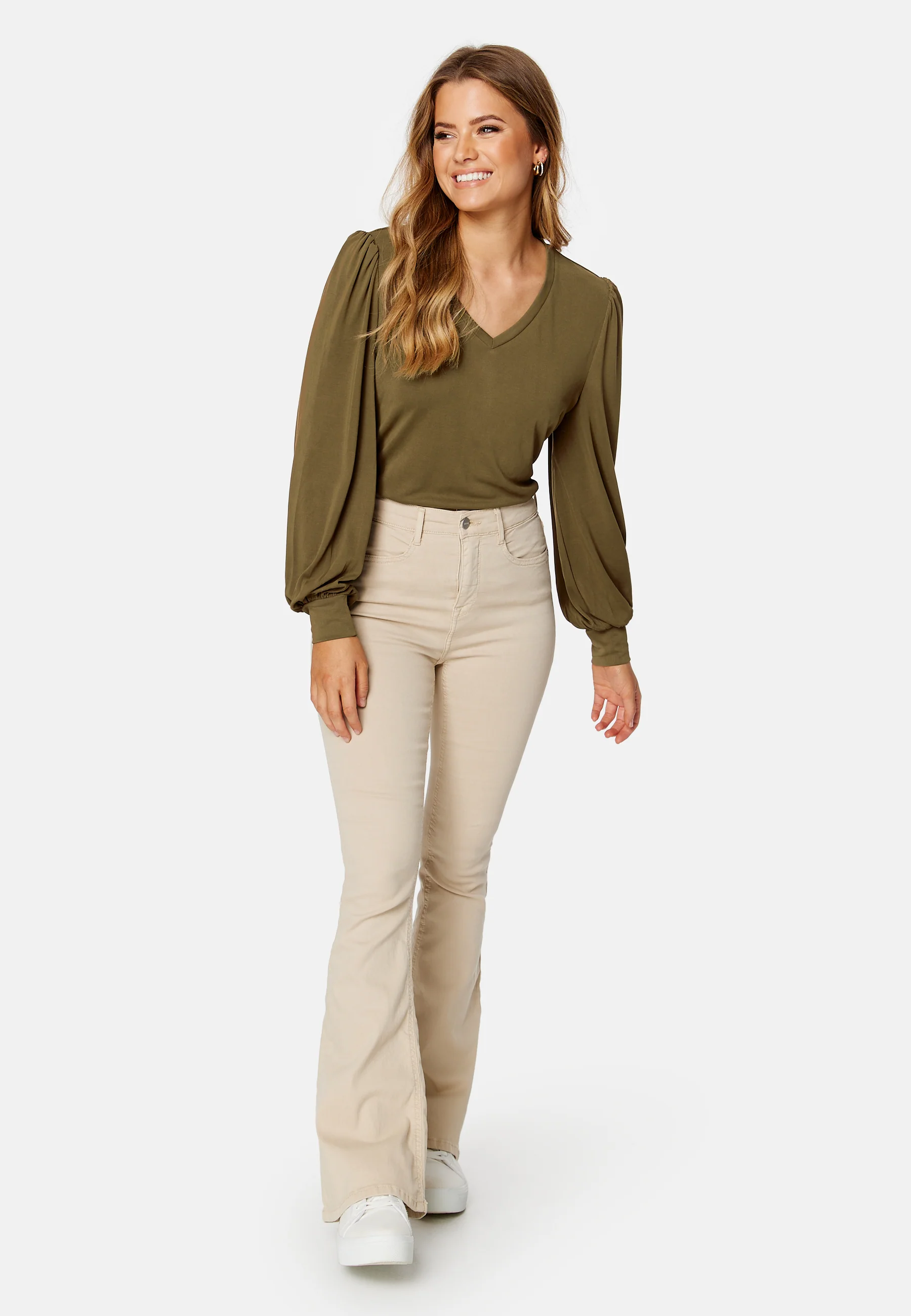 Annie L/S V-Neck Top - Image 2