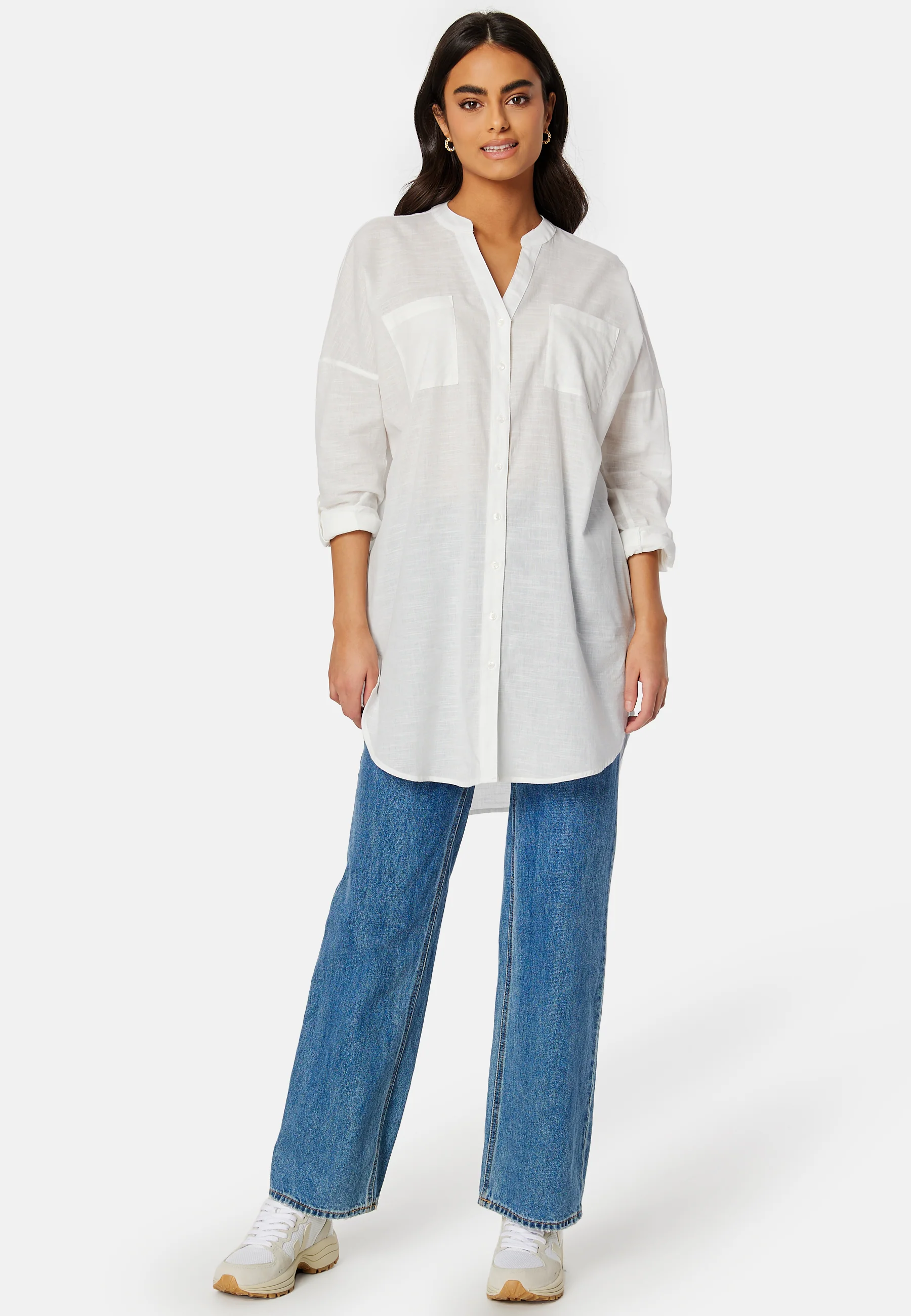 Apeldoorn Solid V-Neck L/S Shirt - Image 3