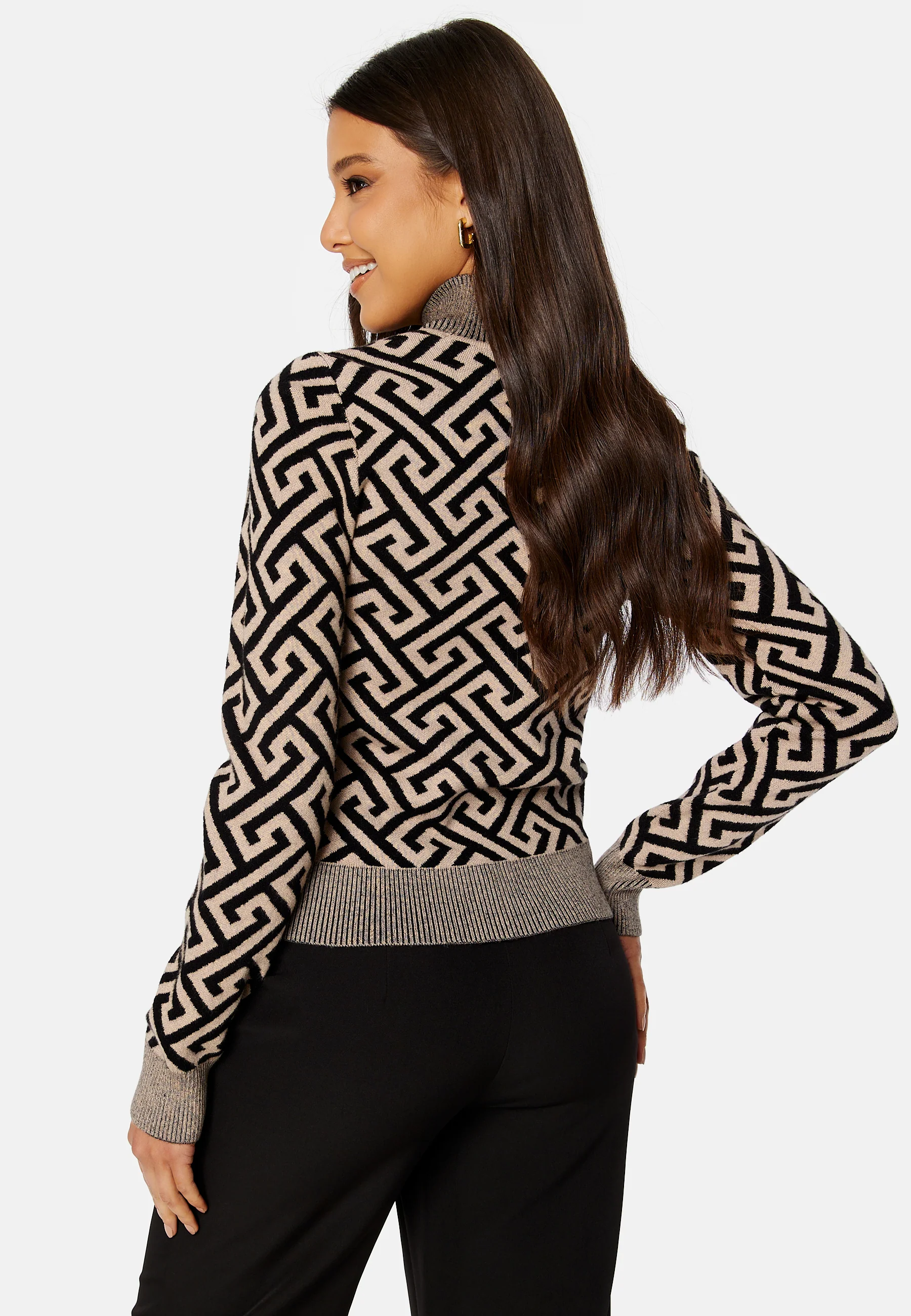 Aria LS High-Neck Blouse - Image 3