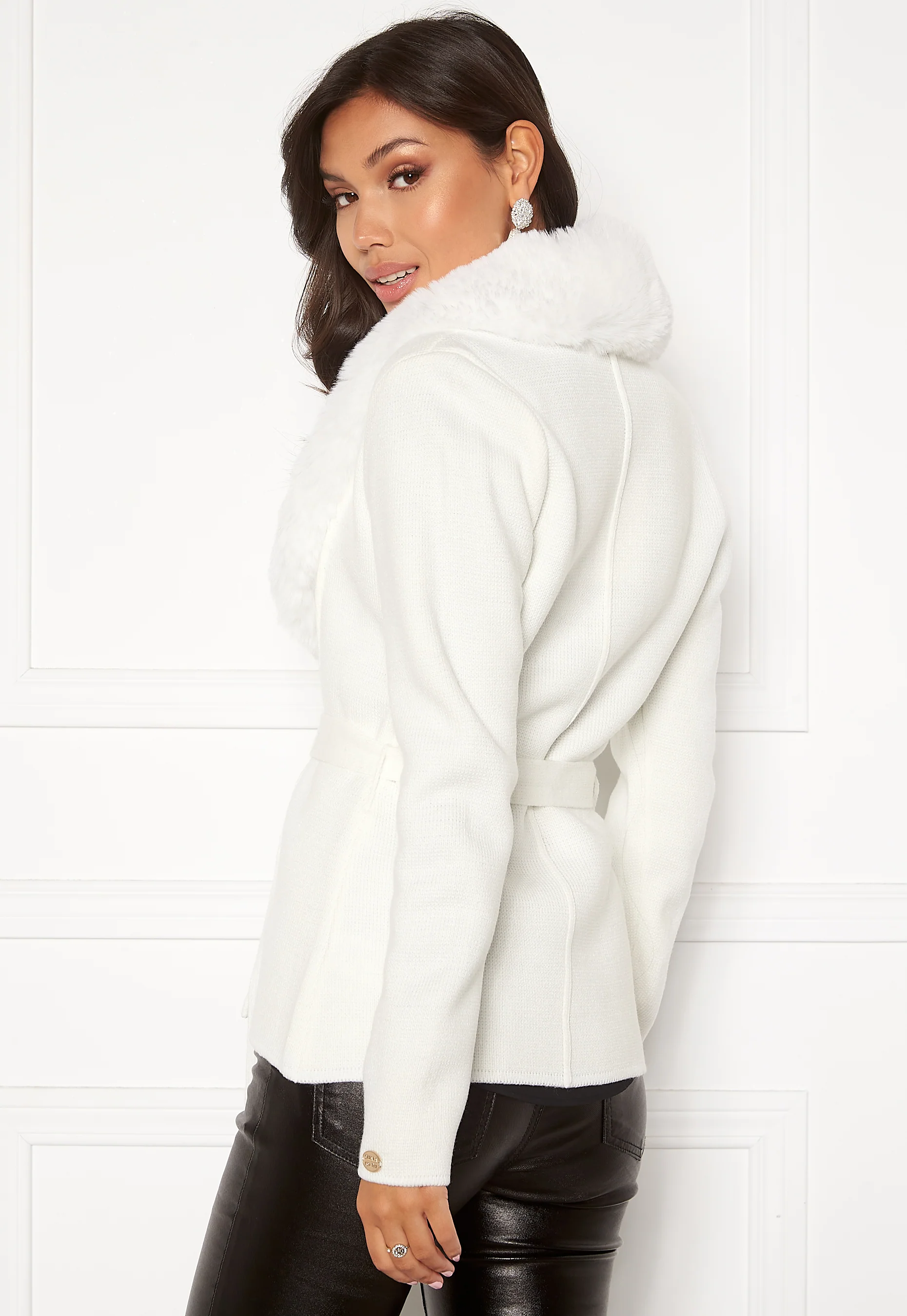 Arina heavy knit wrap jacket - Image 3
