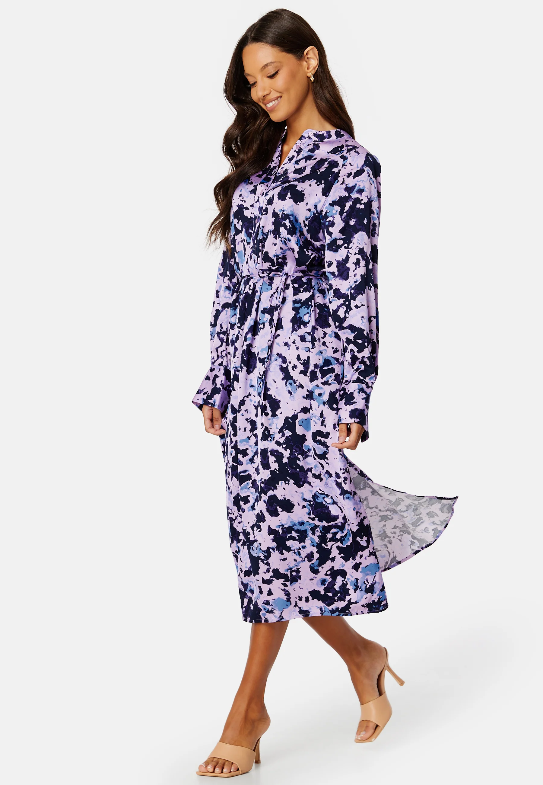 Aronia LS Midi Shirt Dress
