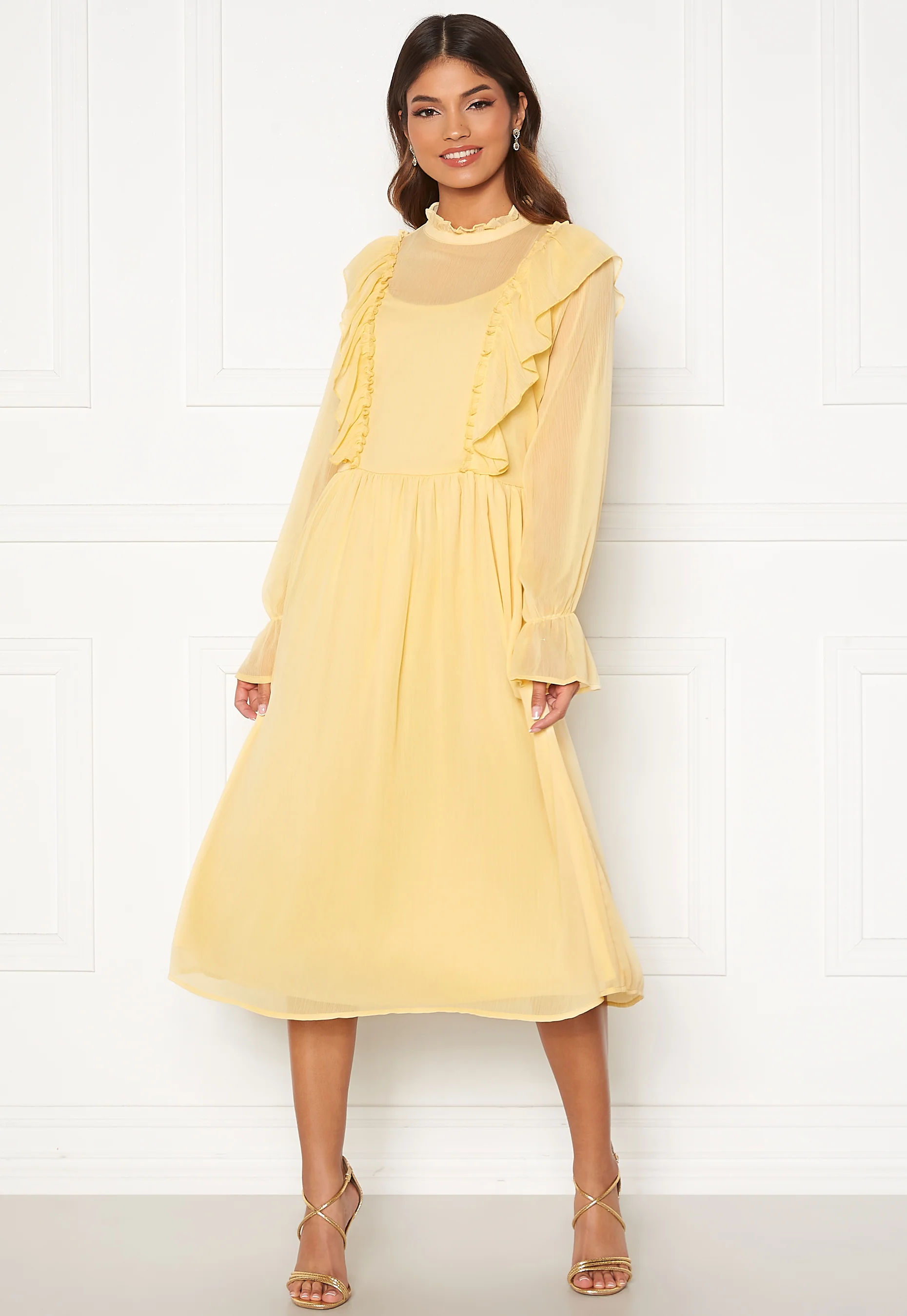 Ashlynn Highneck L/S Dress