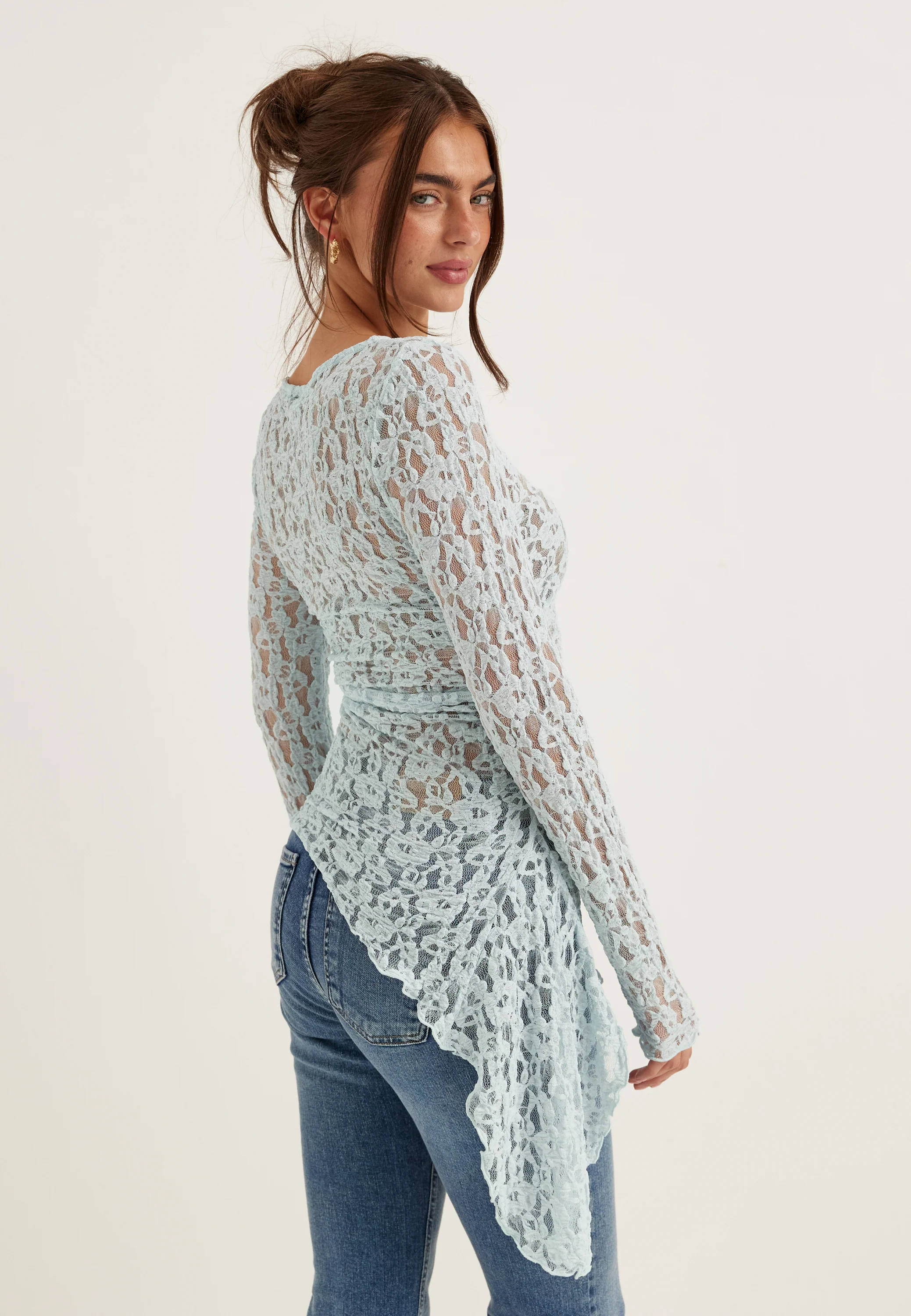 Asymmetric Lace Top - Image 3