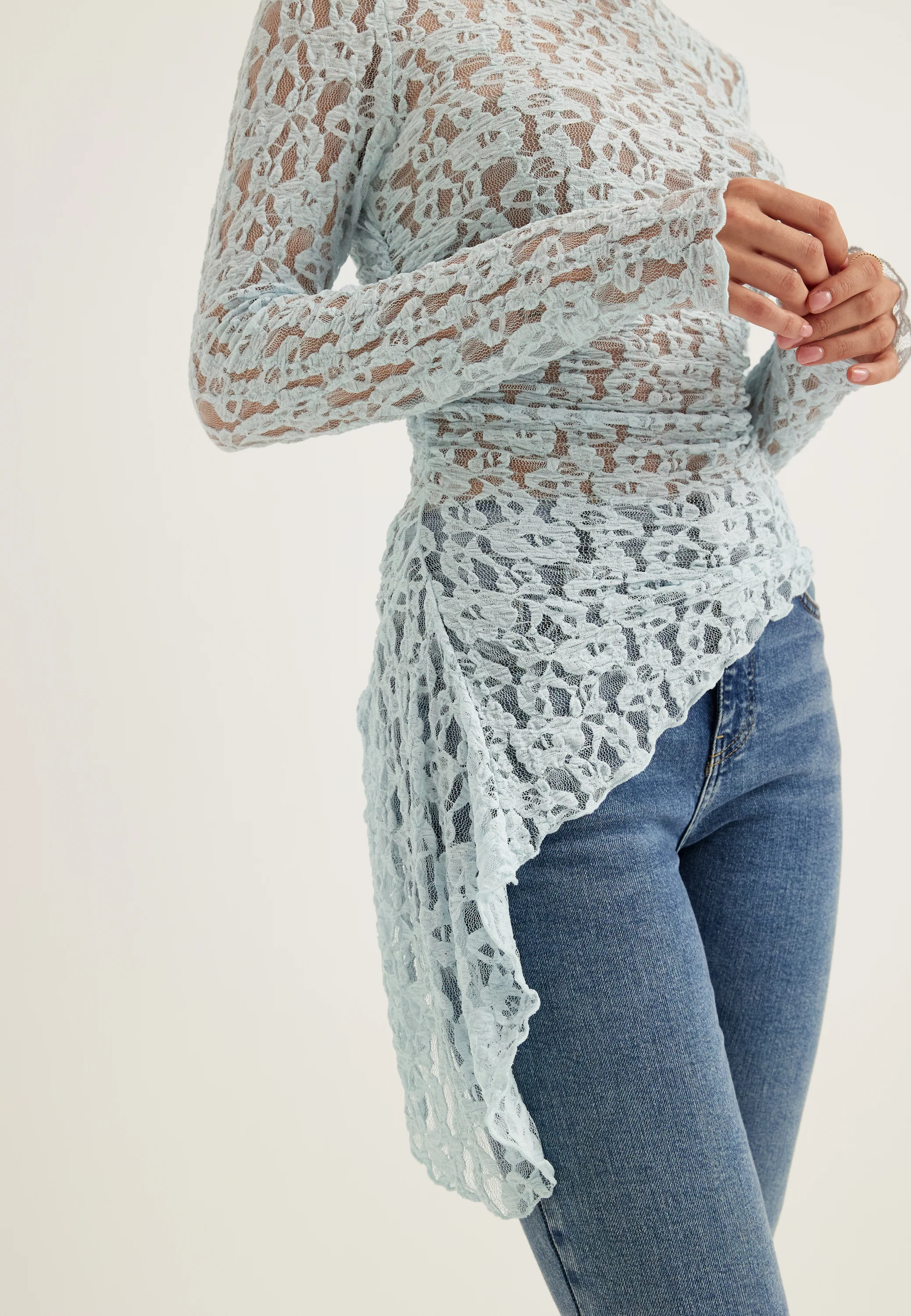Asymmetric Lace Top - Image 4