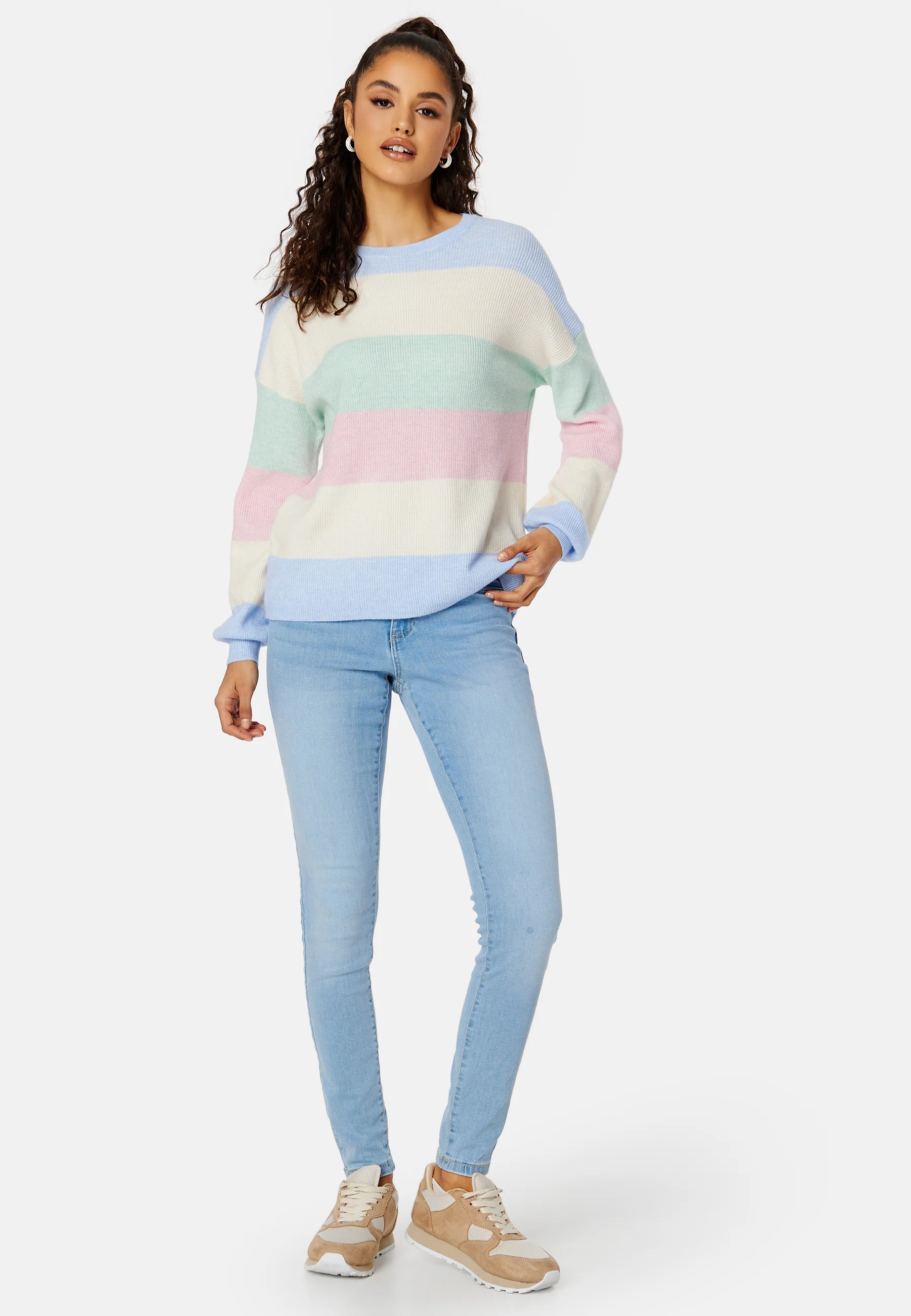 Atia L/S Stripe Pullover Knt - Image 3