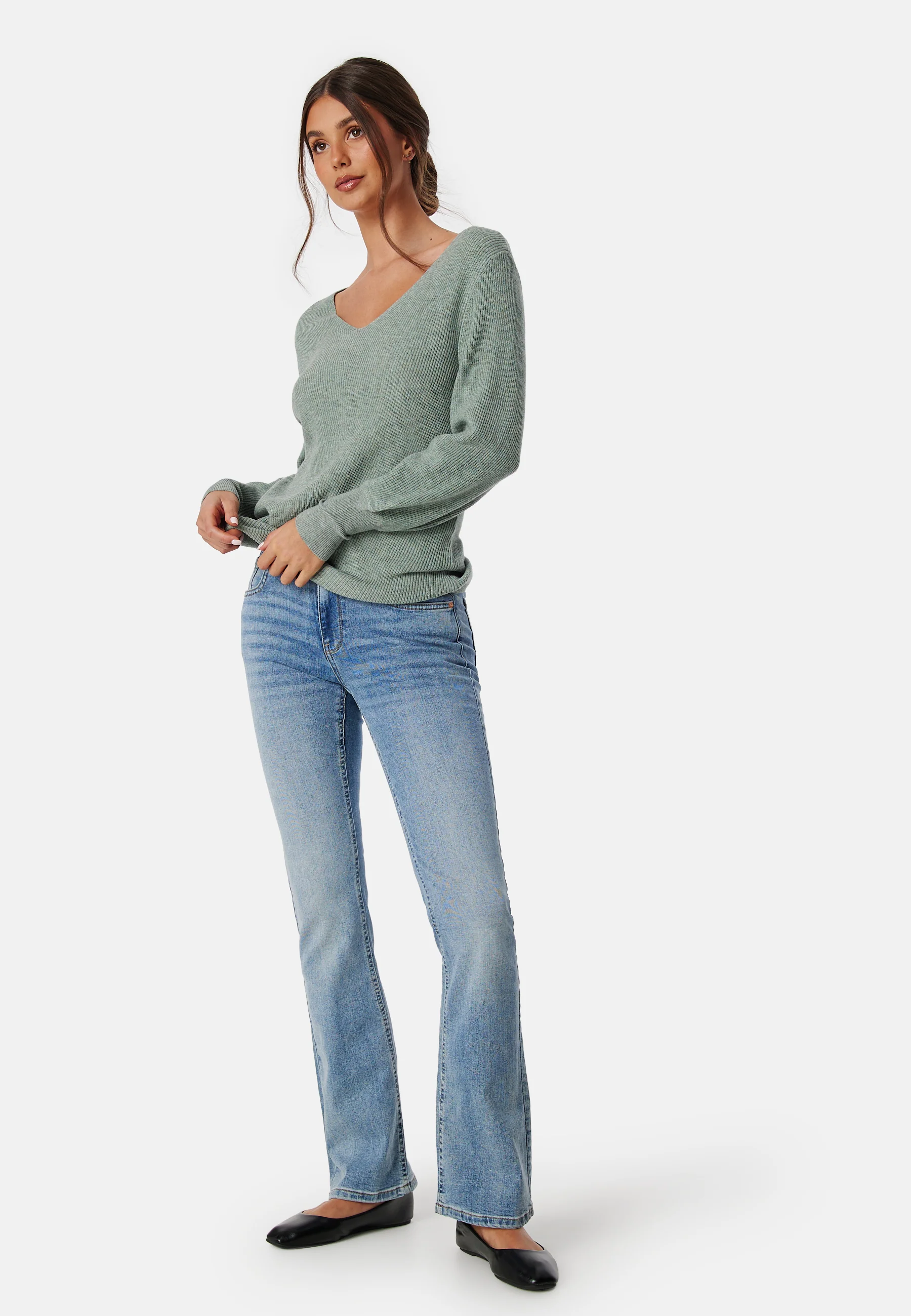 Atia L/S V-Neck Pullover - Image 3