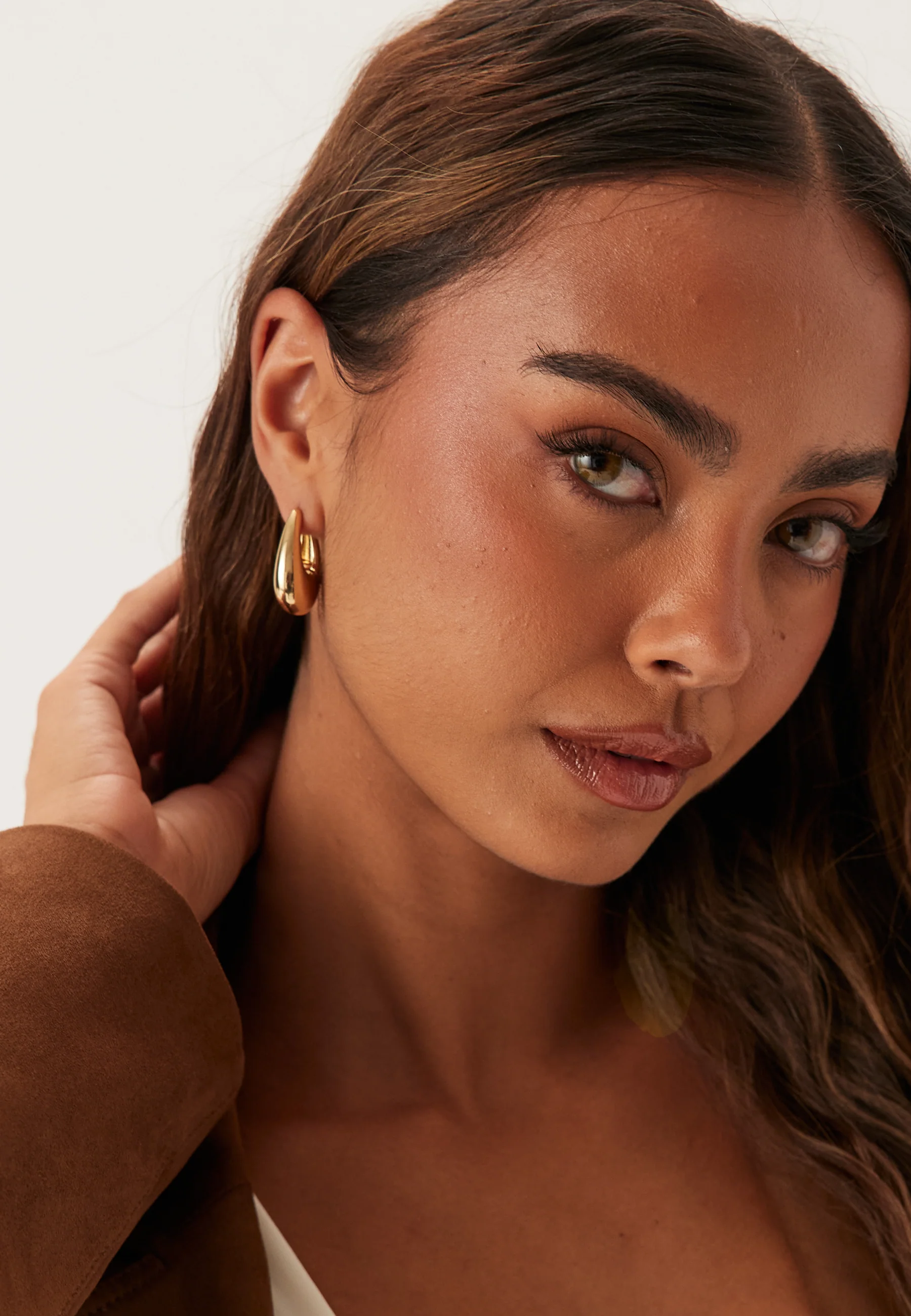 Autumn Chunky Retro Hoop Earri
