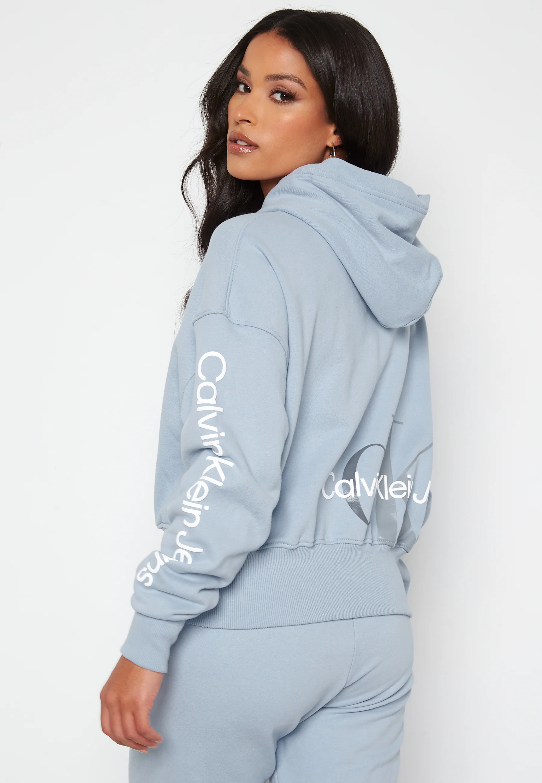Back Two Tone Monogram Hoodie - Image 4