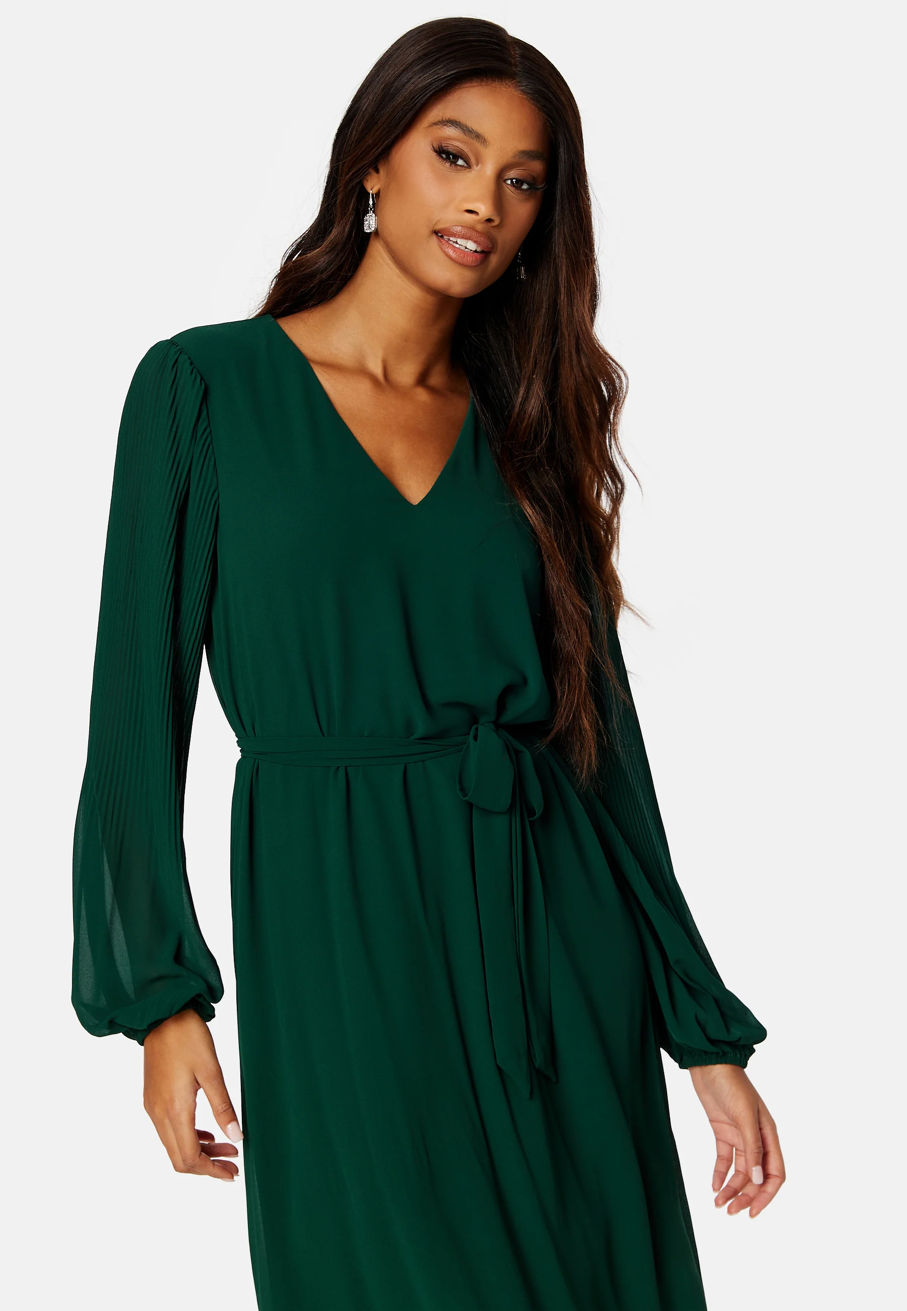 Bailey L/S V-neck Calf Dress - Image 3
