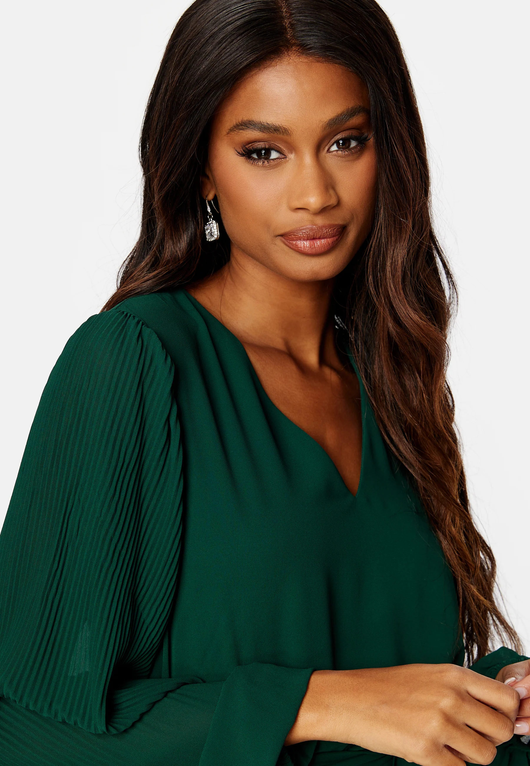 Bailey L/S V-neck Calf Dress - Image 4