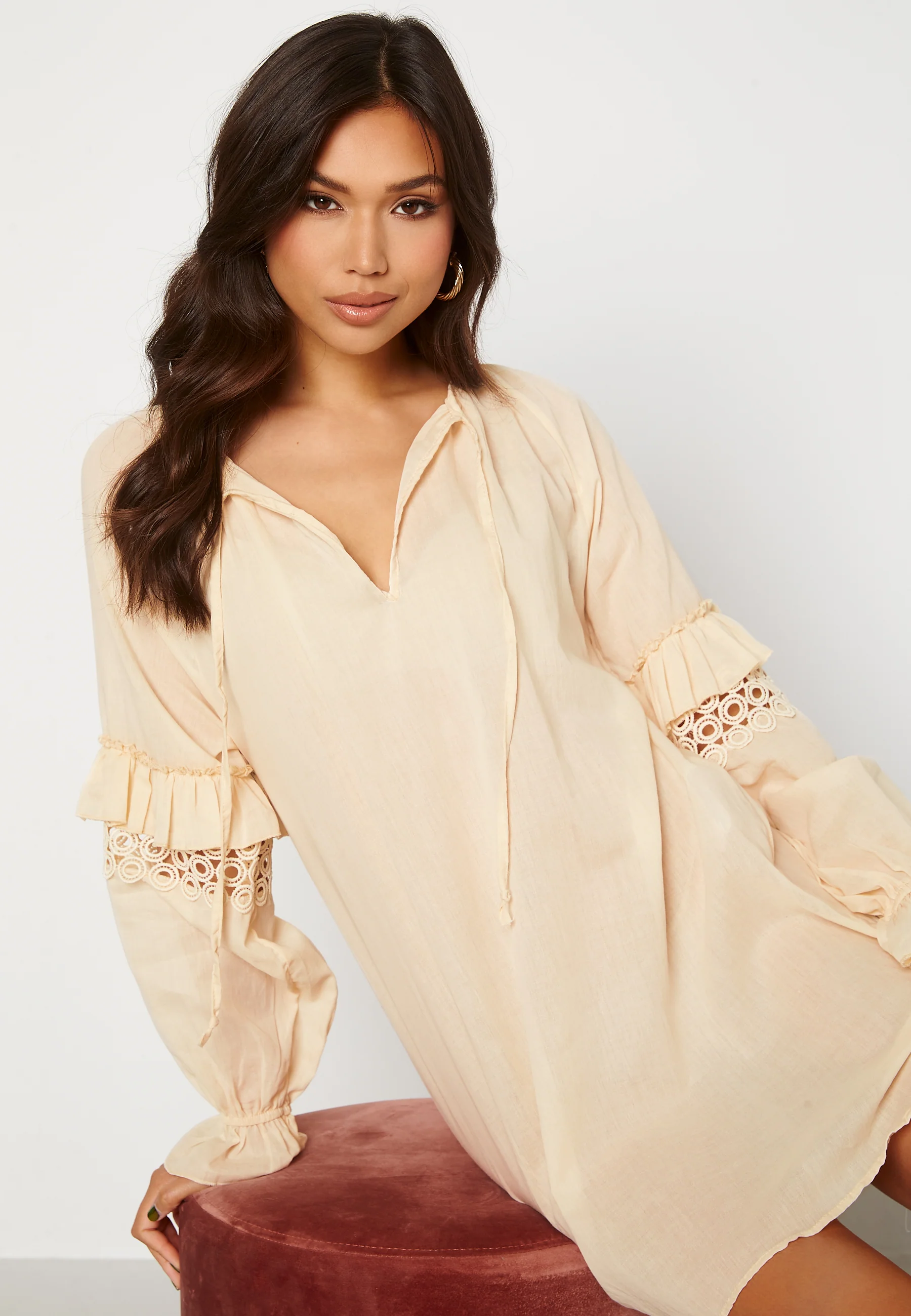 Ballon Sleeve Dress