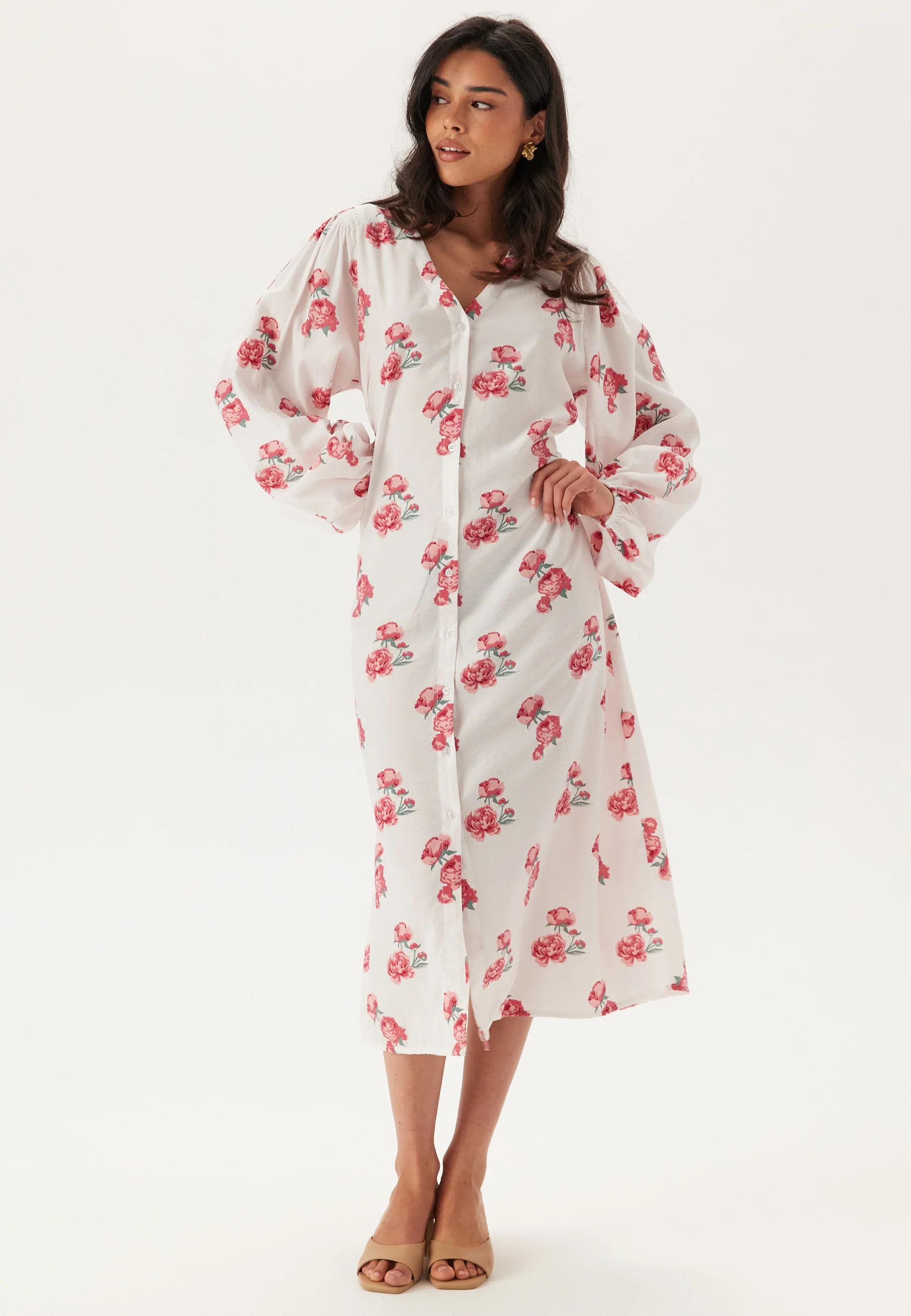 Balloon Sleeve Dress - Image 3