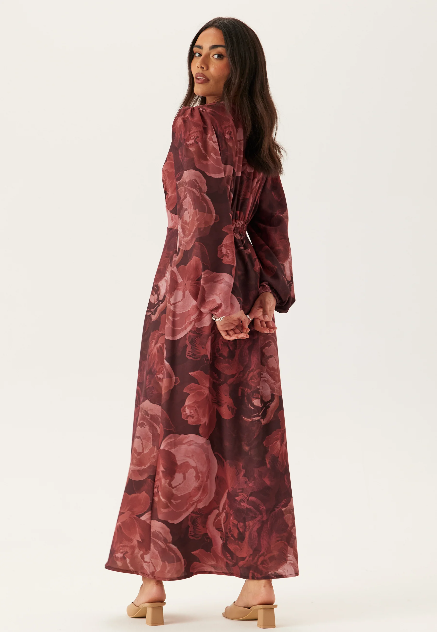 Balloon Sleeve Maxi Dress - Image 3