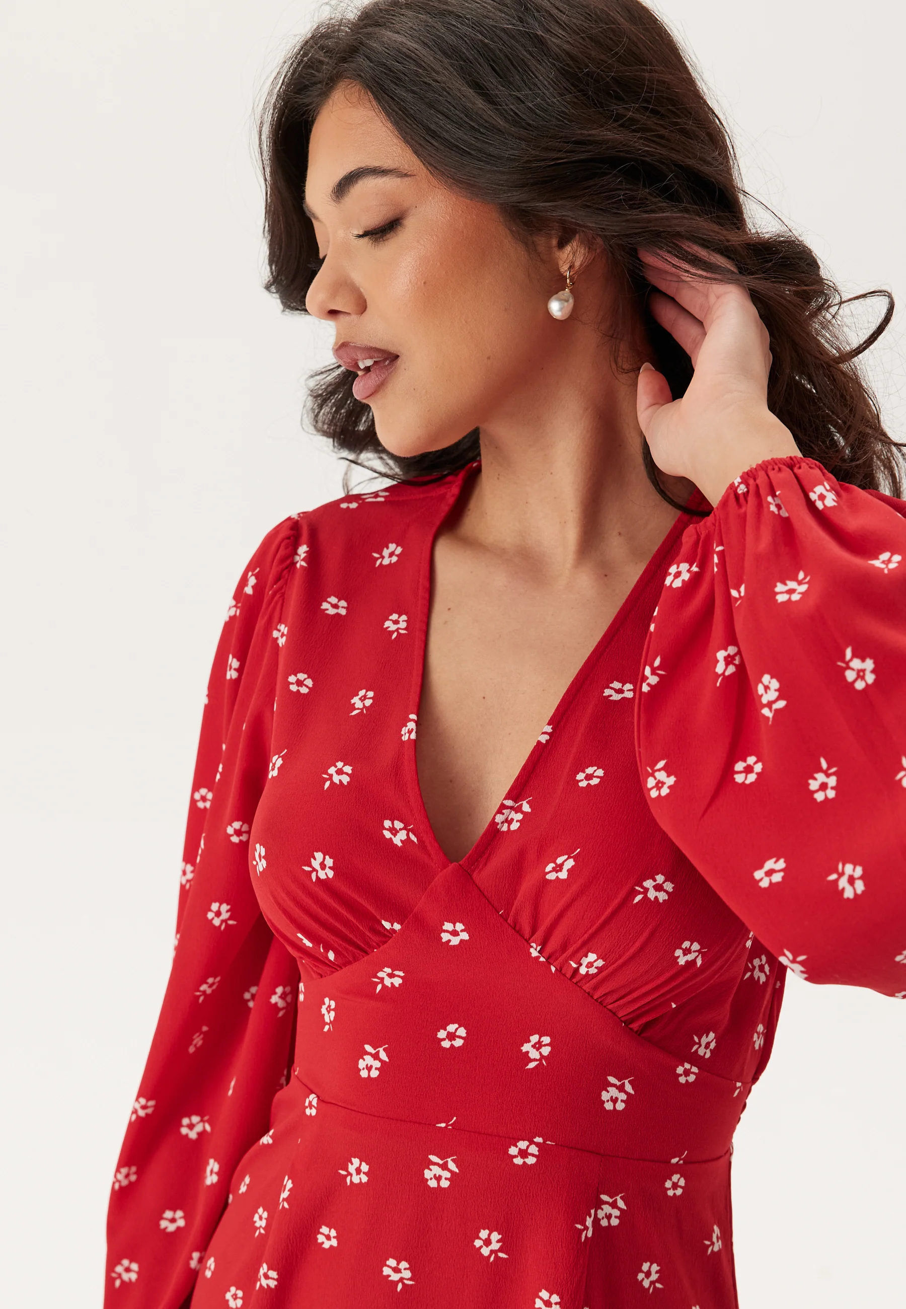 Balloon Sleeve Maxi Dress - Image 3