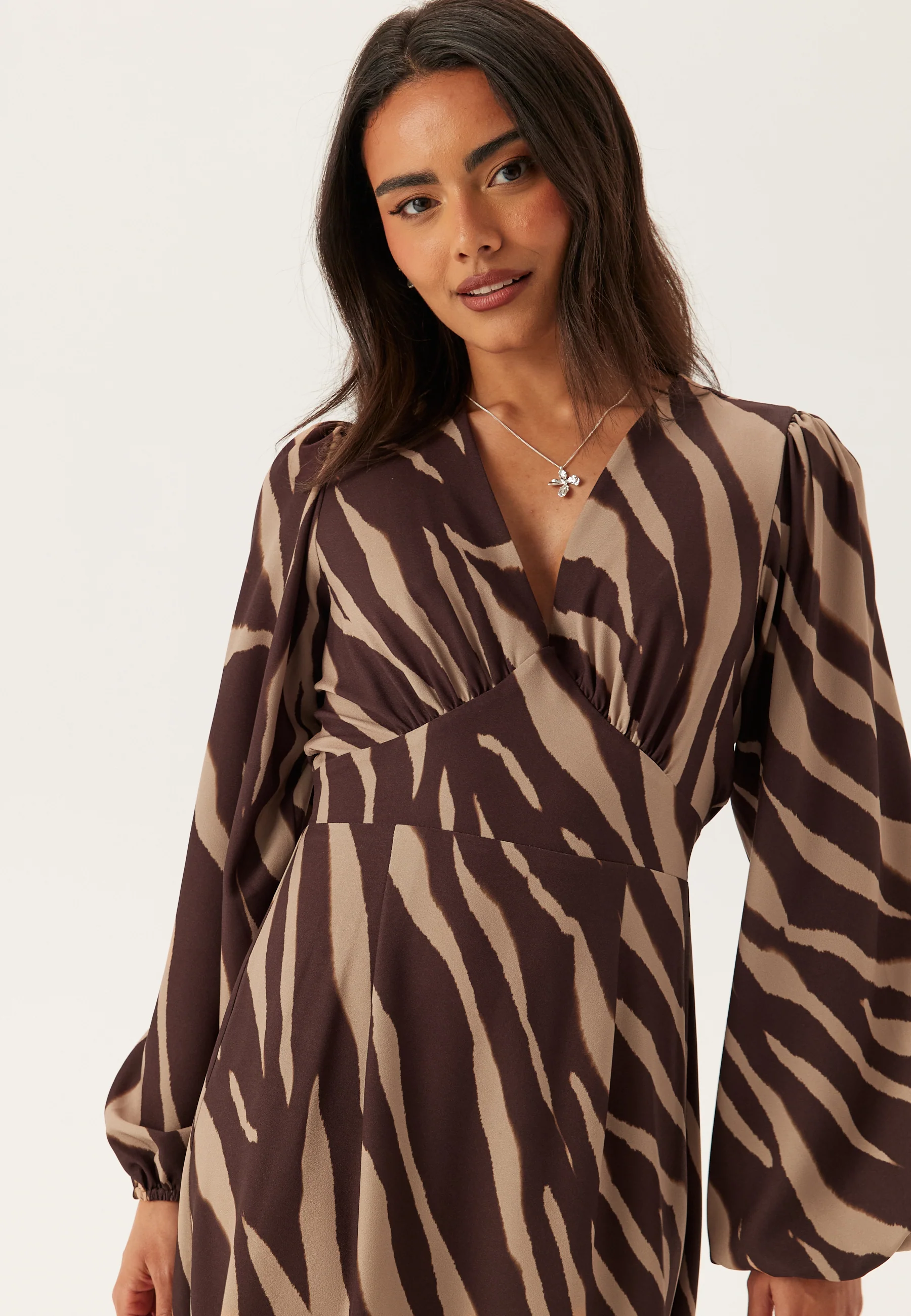 Balloon Sleeve Maxi Dress - Image 4