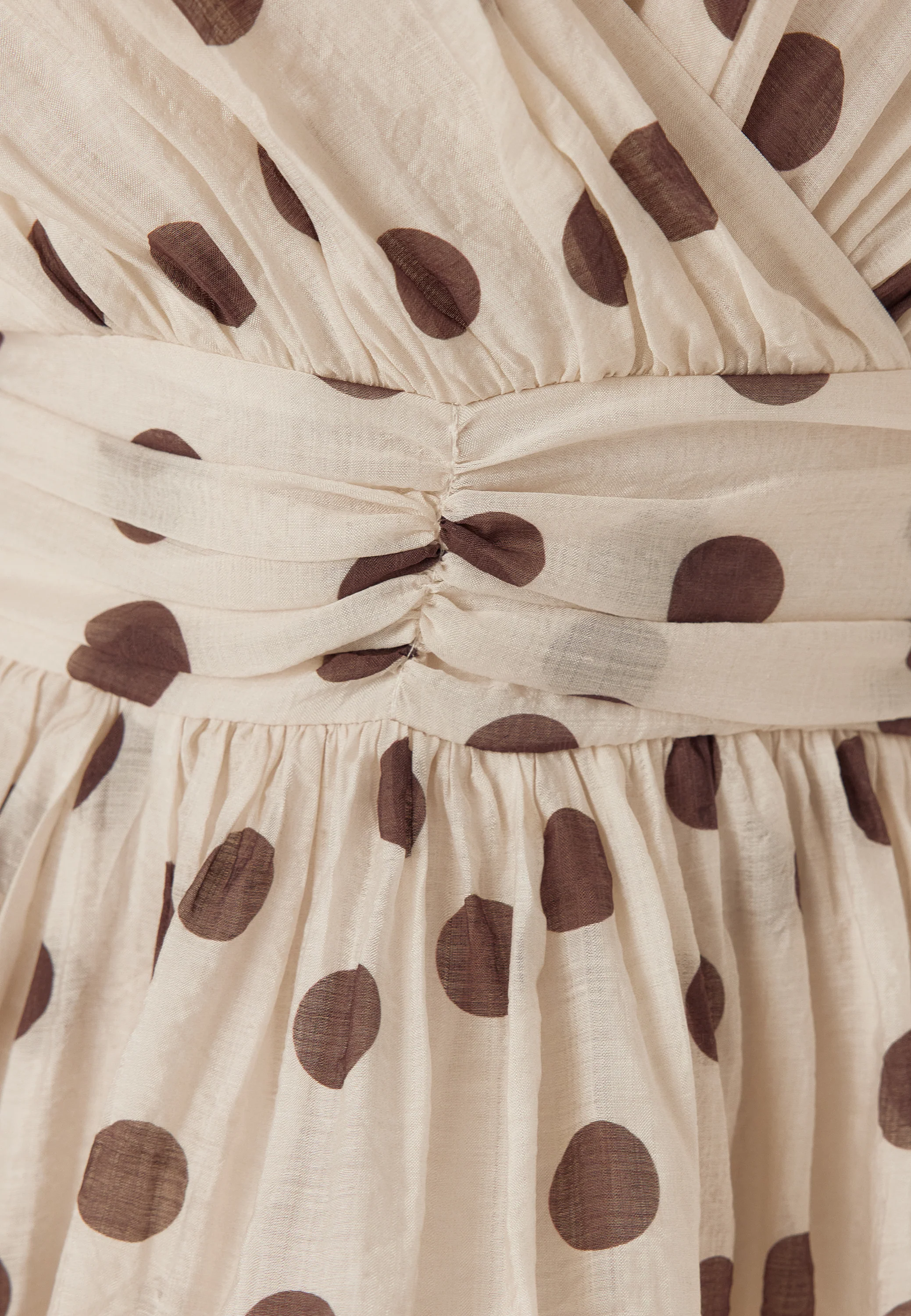 Balloon Sleeve Short Flounce Dress - Image 4