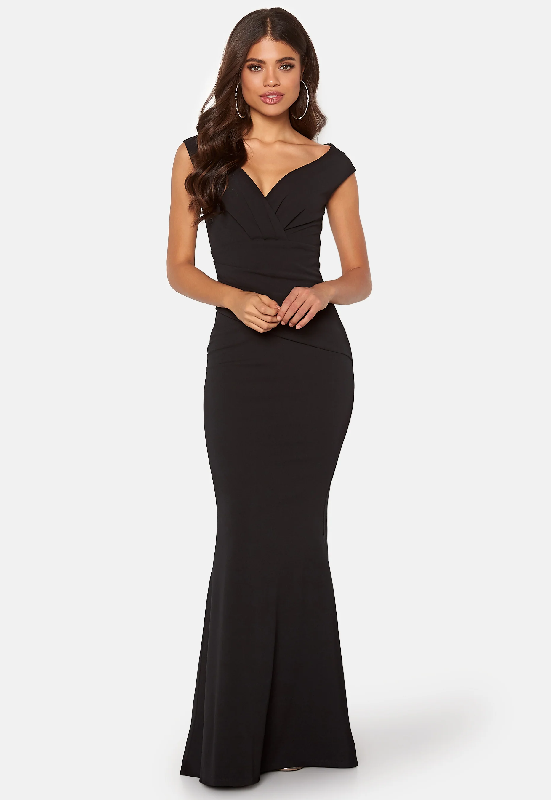 Bardot Pleat Maxi Dress - Image 2