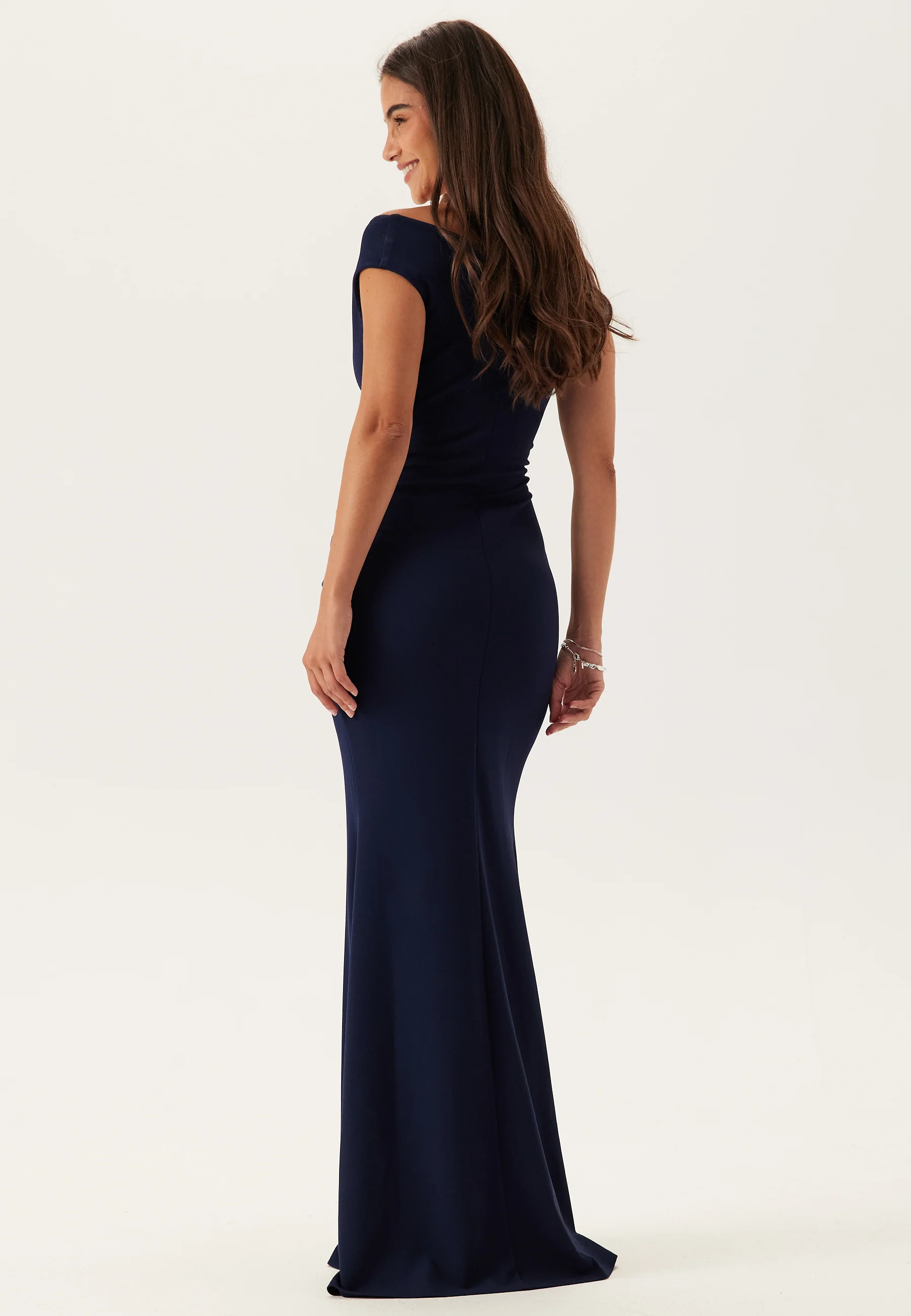 Bardot Pleat Maxi Dress - Image 2