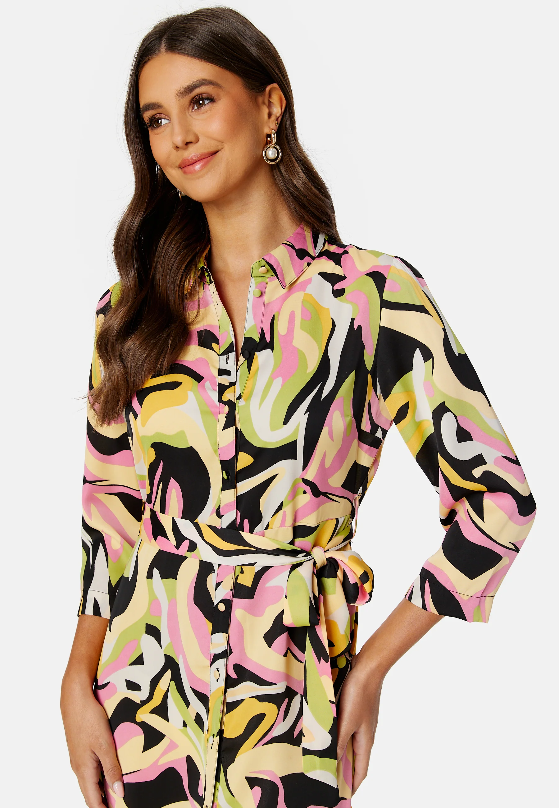 Barry April 3/4 Midi Dress - Image 3