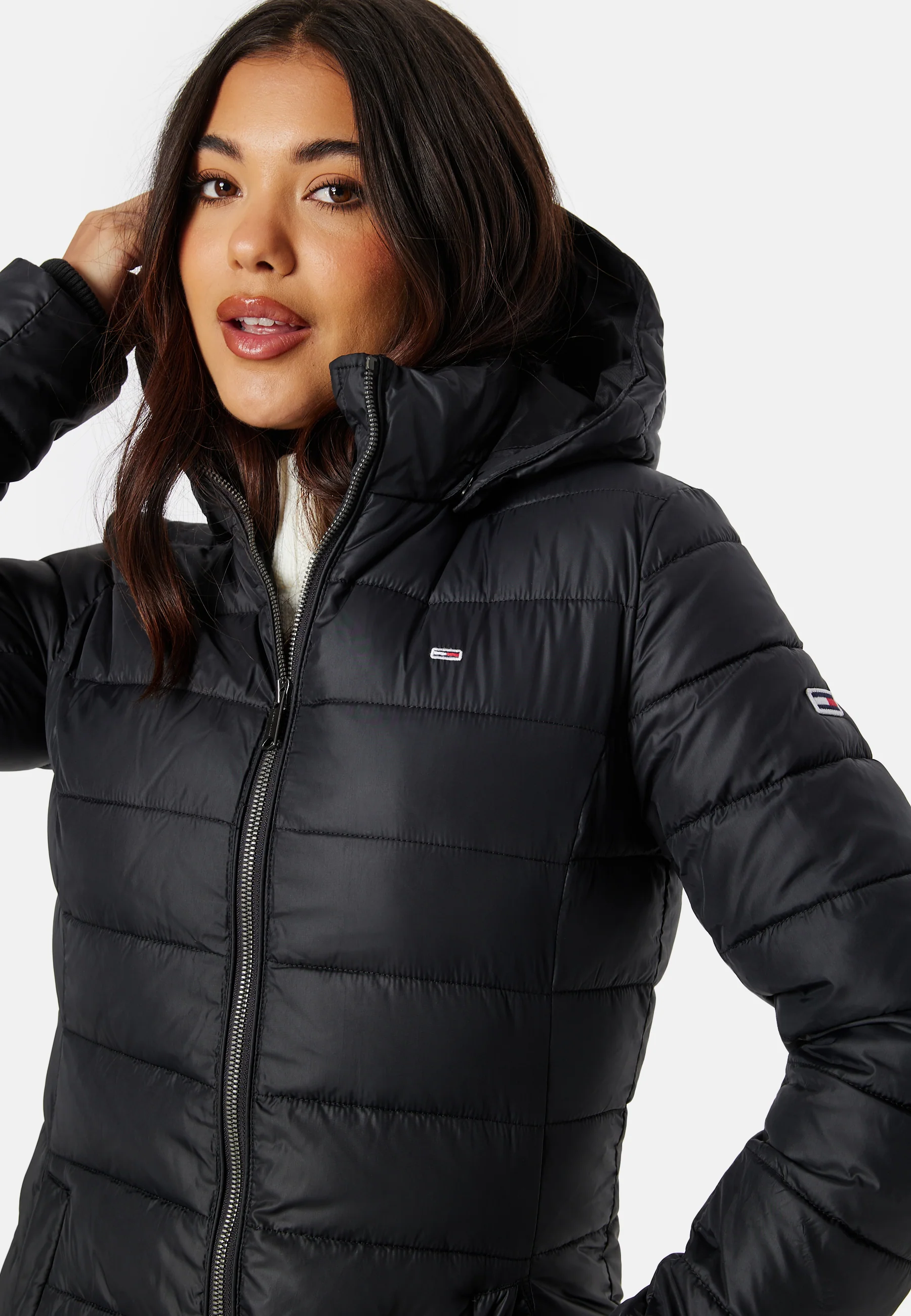 Basic Hooded Coat - Image 4