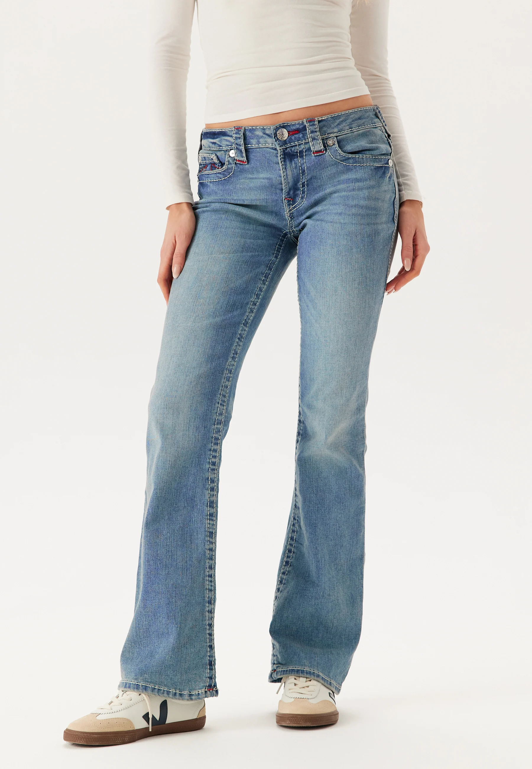 Becca Mid Rise Boot Cut Big T - Image 2