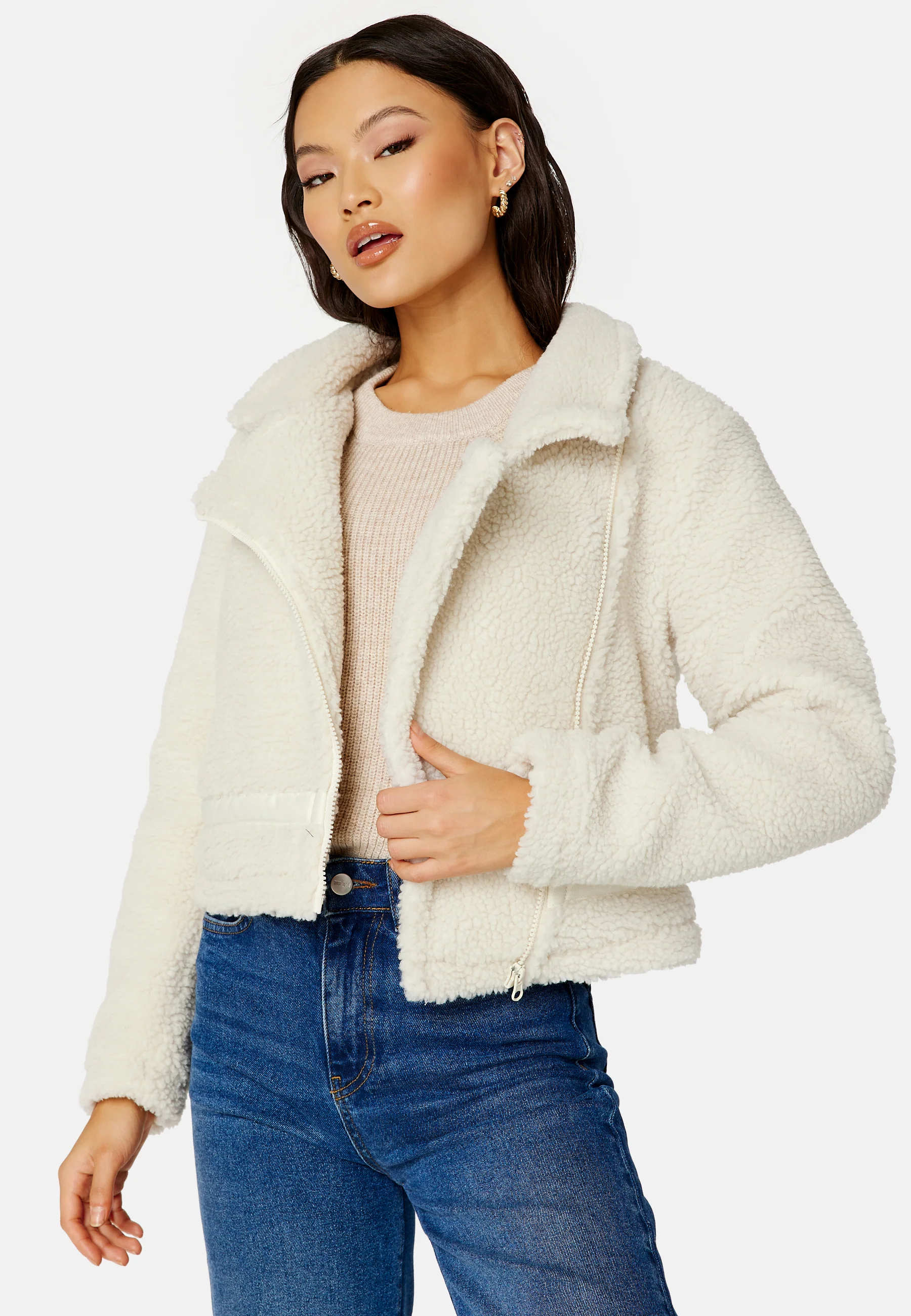 Belle Teddy Biker Jacket