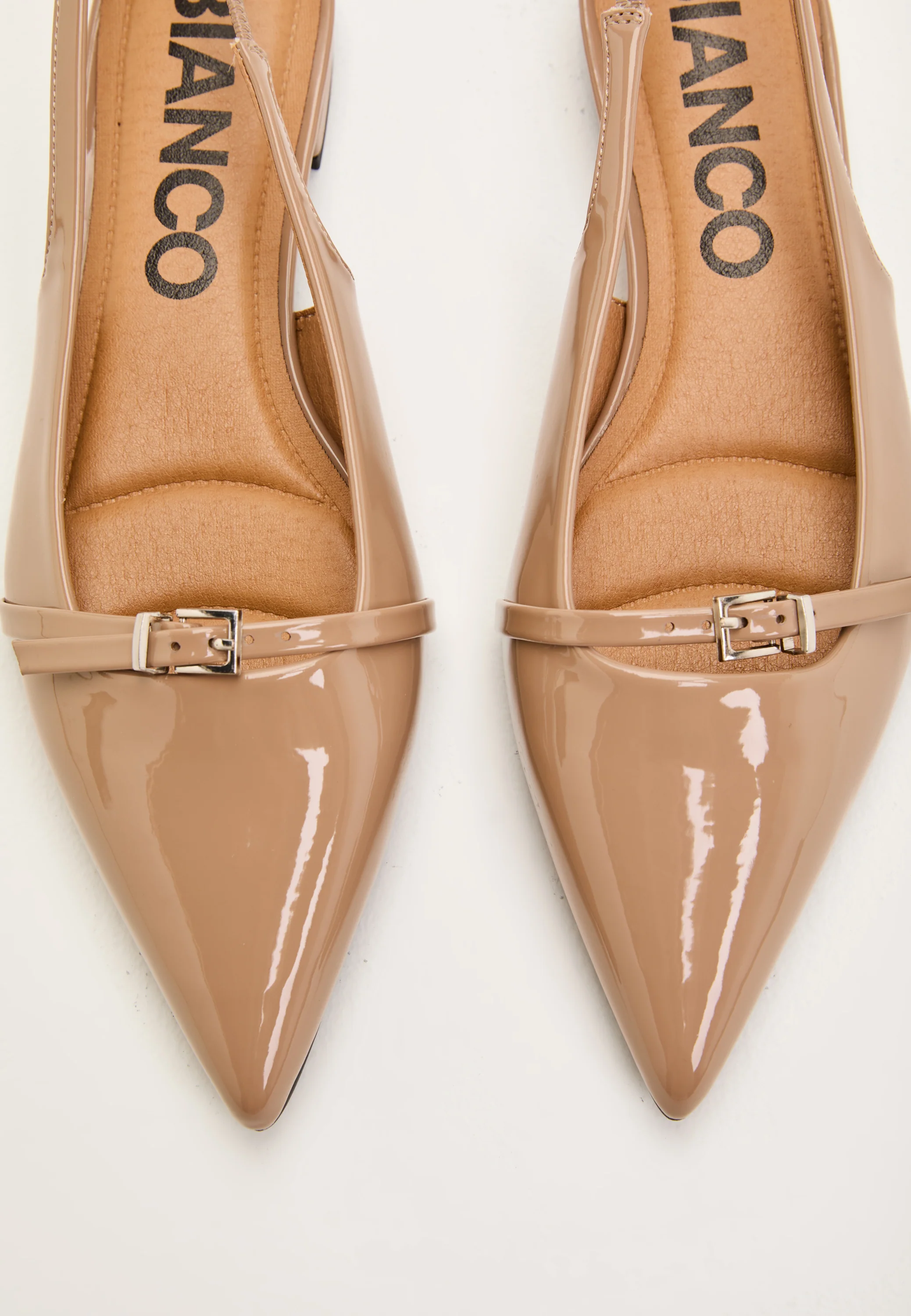 Biabari Pointy Flat Slingback Faux Leather - Image 5