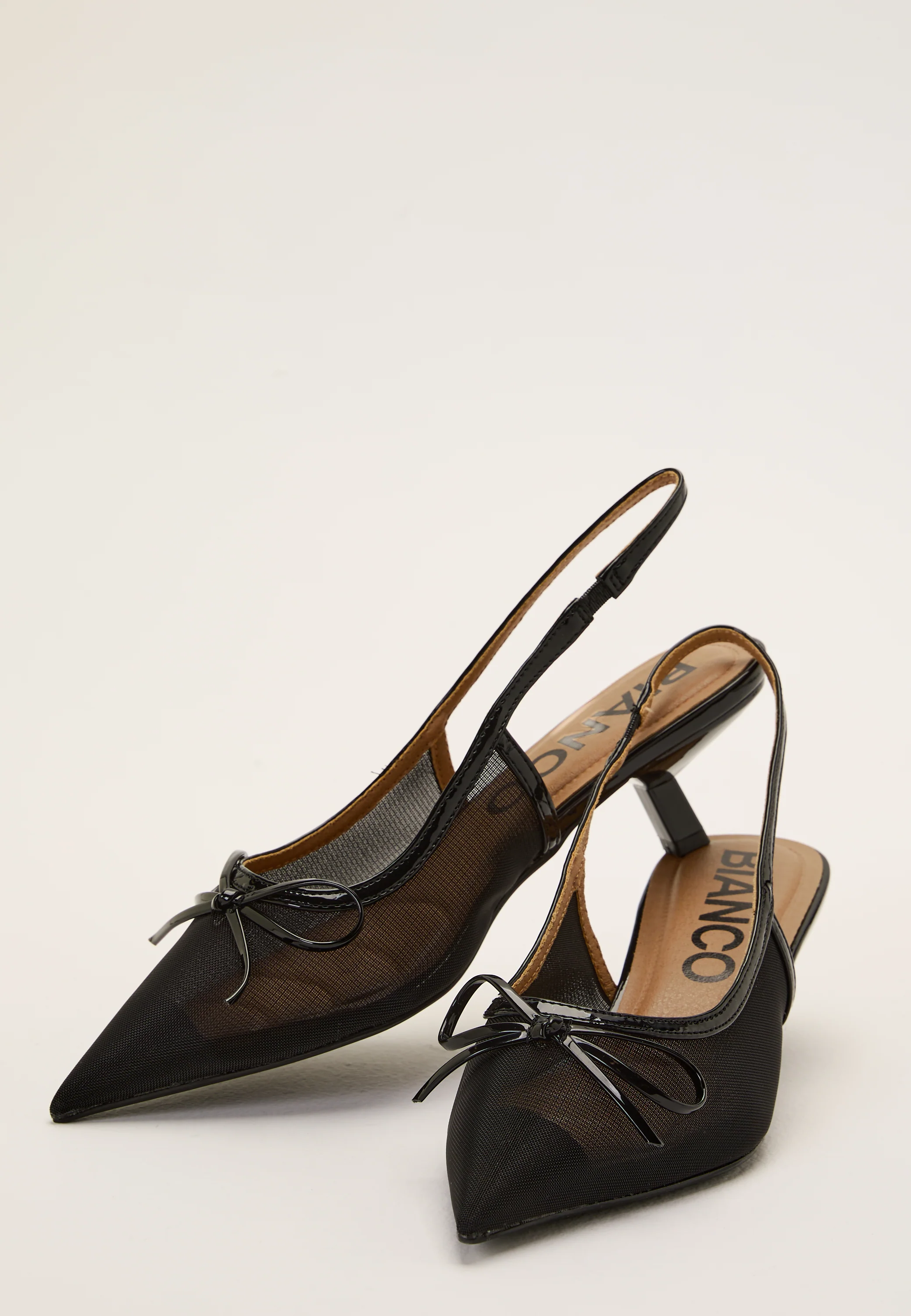 Biakristin Kitten Heel Bow Slingback - Image 3