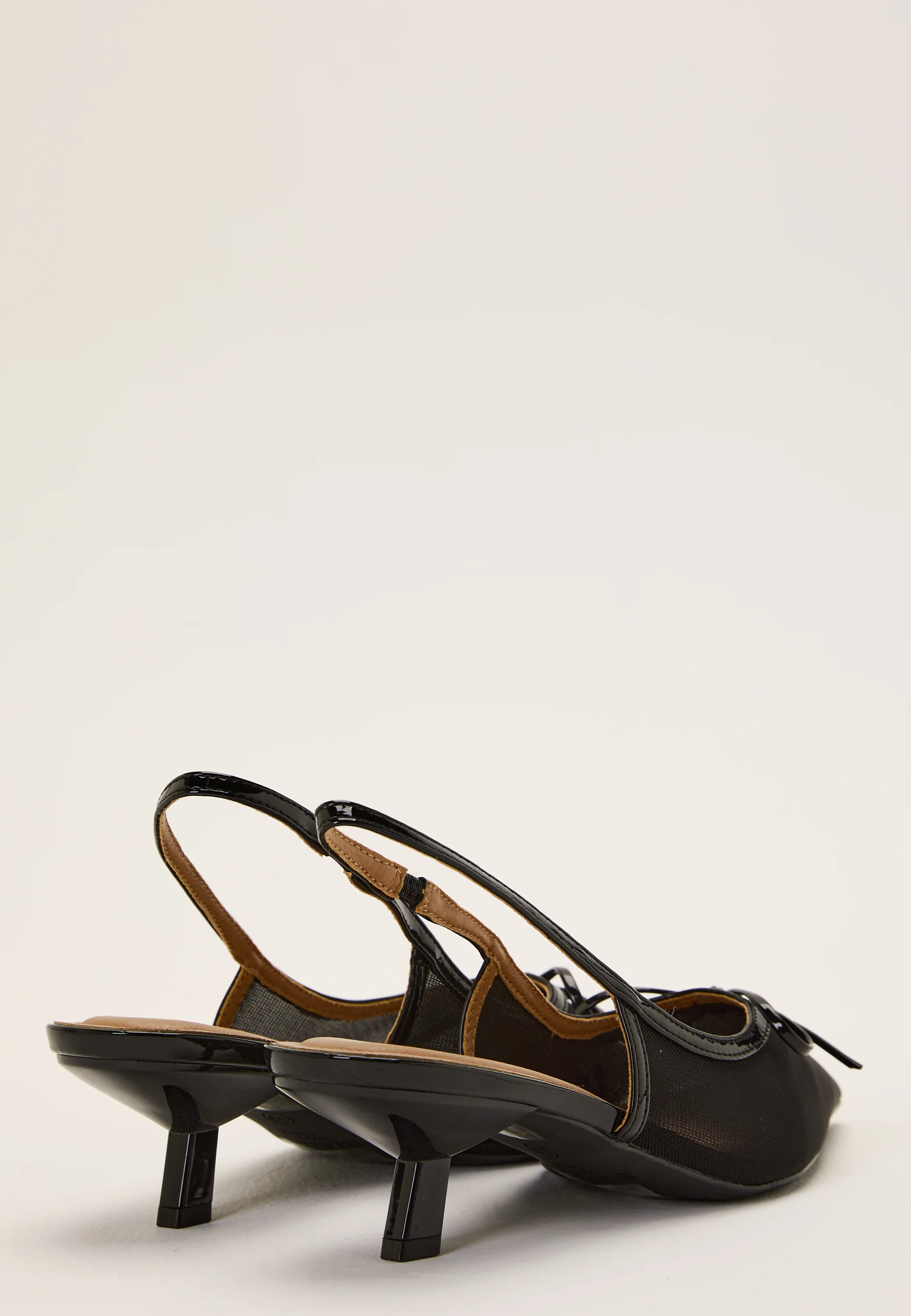 Biakristin Kitten Heel Bow Slingback - Image 5