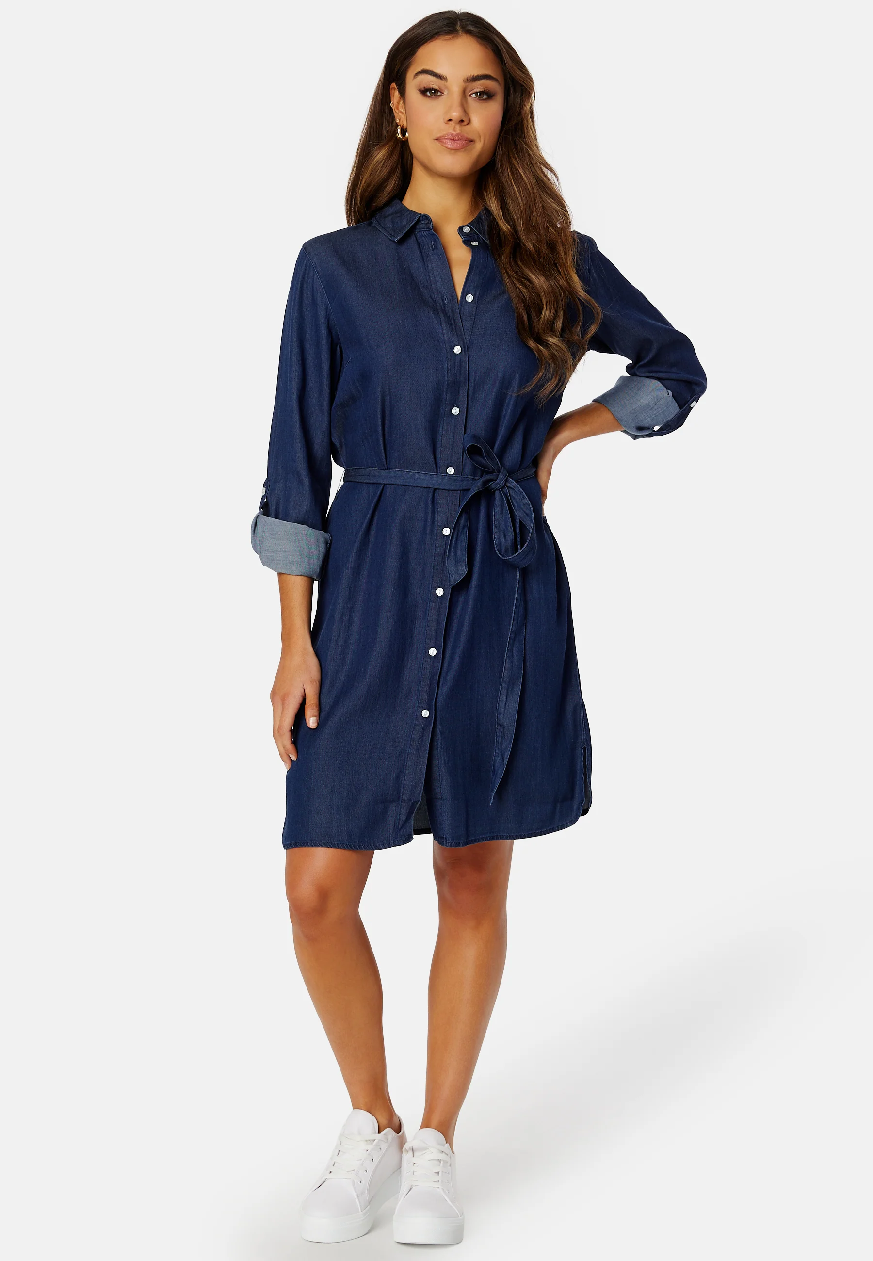 Bista Denim Belt Dress - Image 2