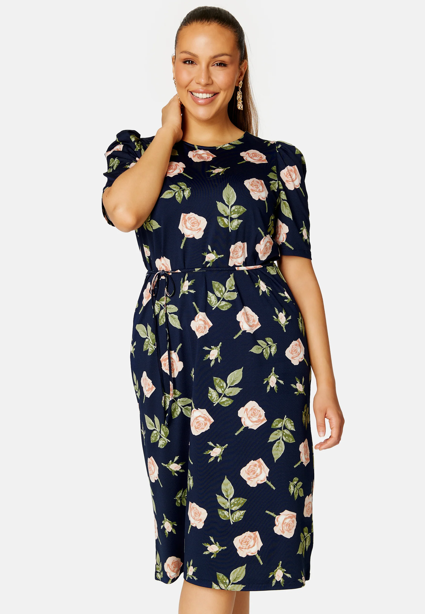 Blenda puff sleeve midi dress - Image 7