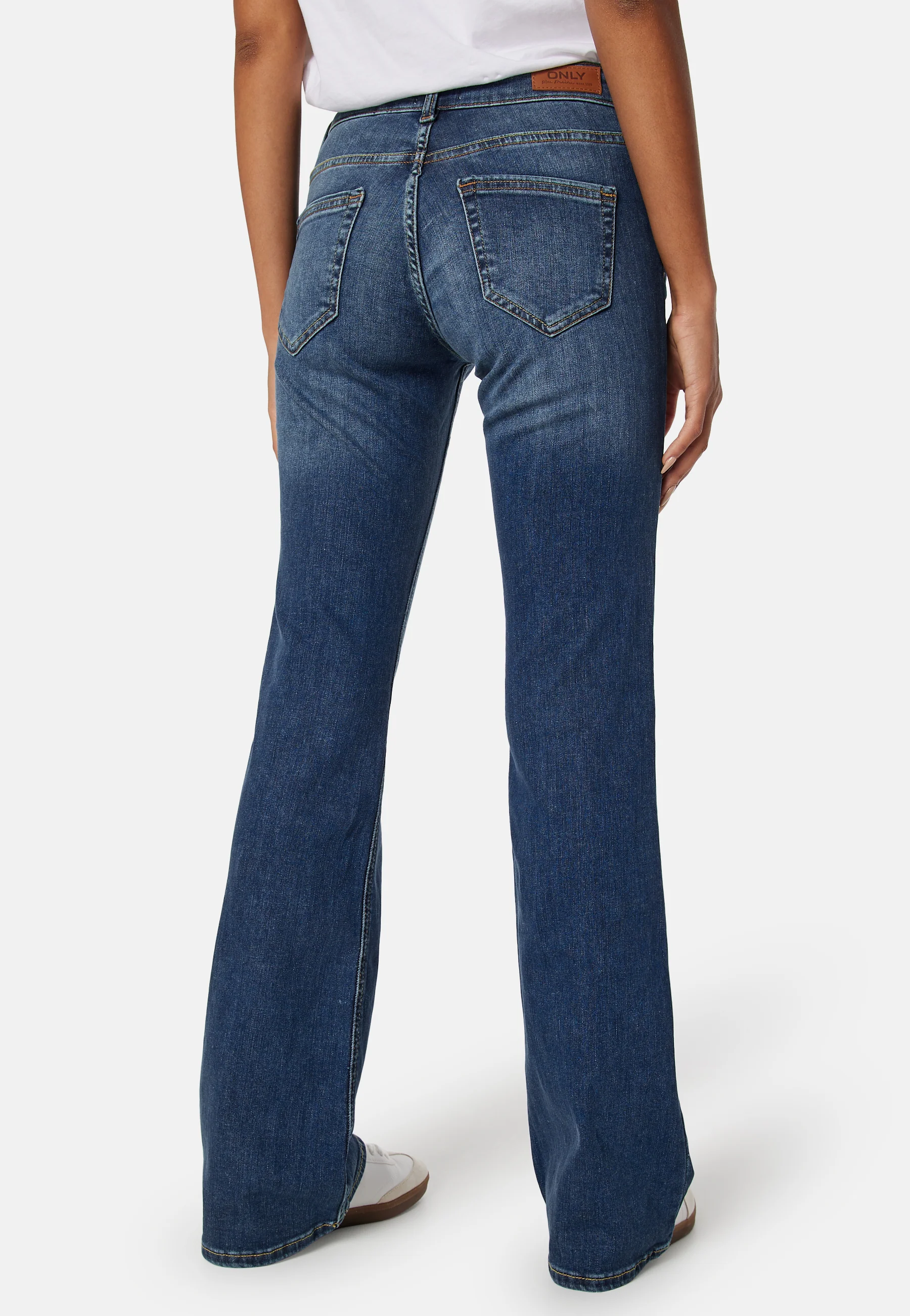 Blush Low Waist Flared Denim - Image 2