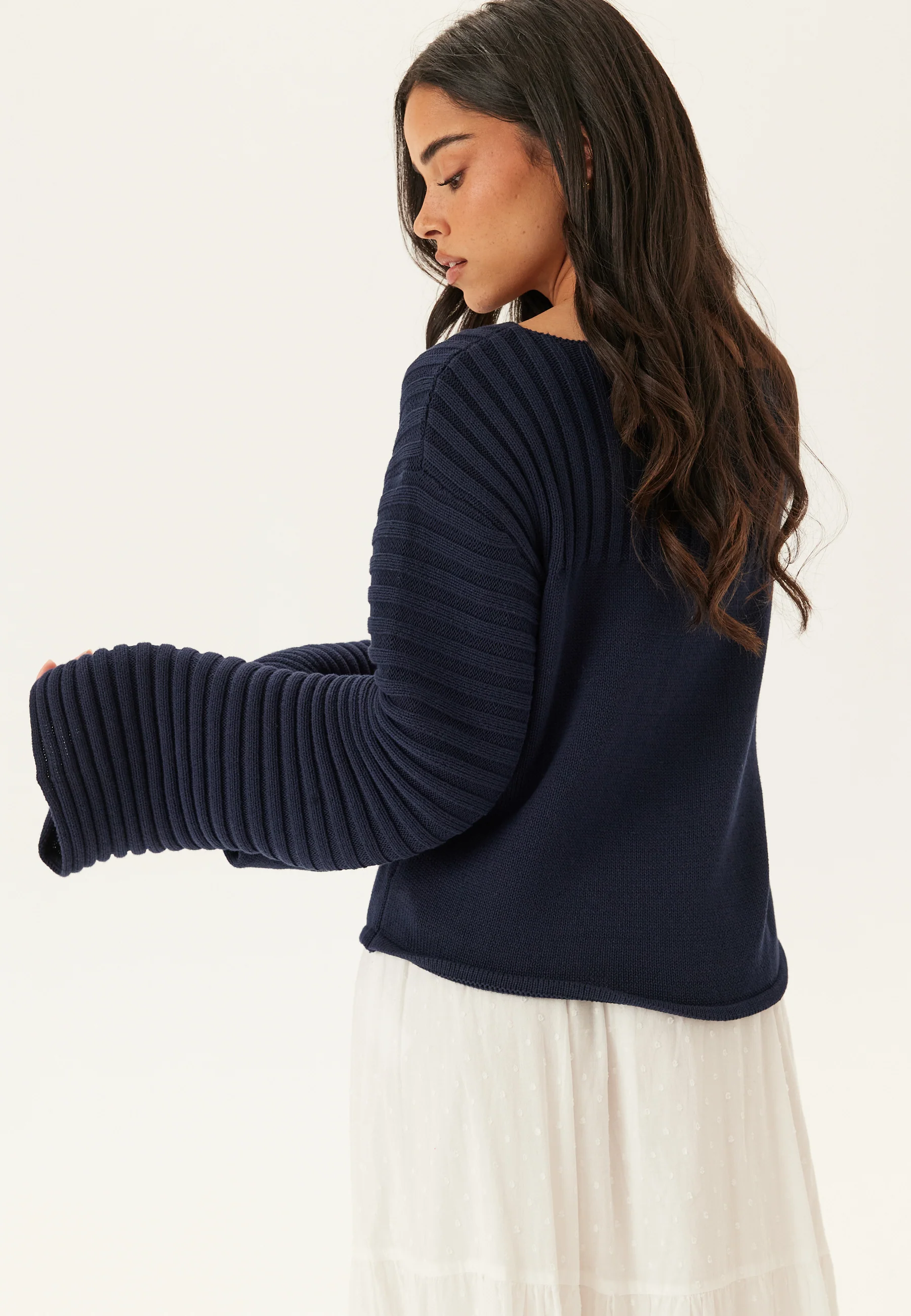 Boatneck Knitted Sweater - Image 2