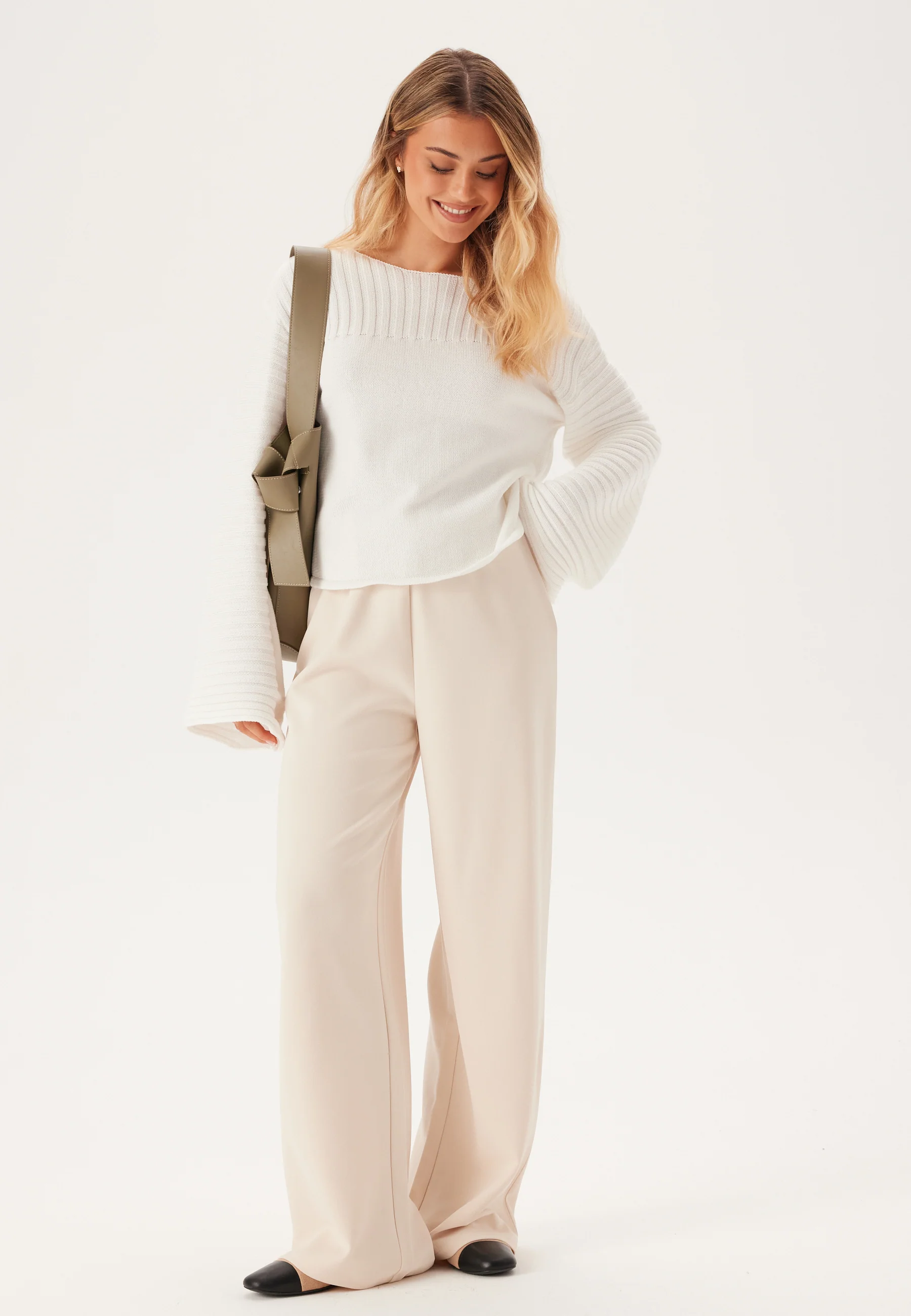 Boatneck Knitted Sweater - Image 7