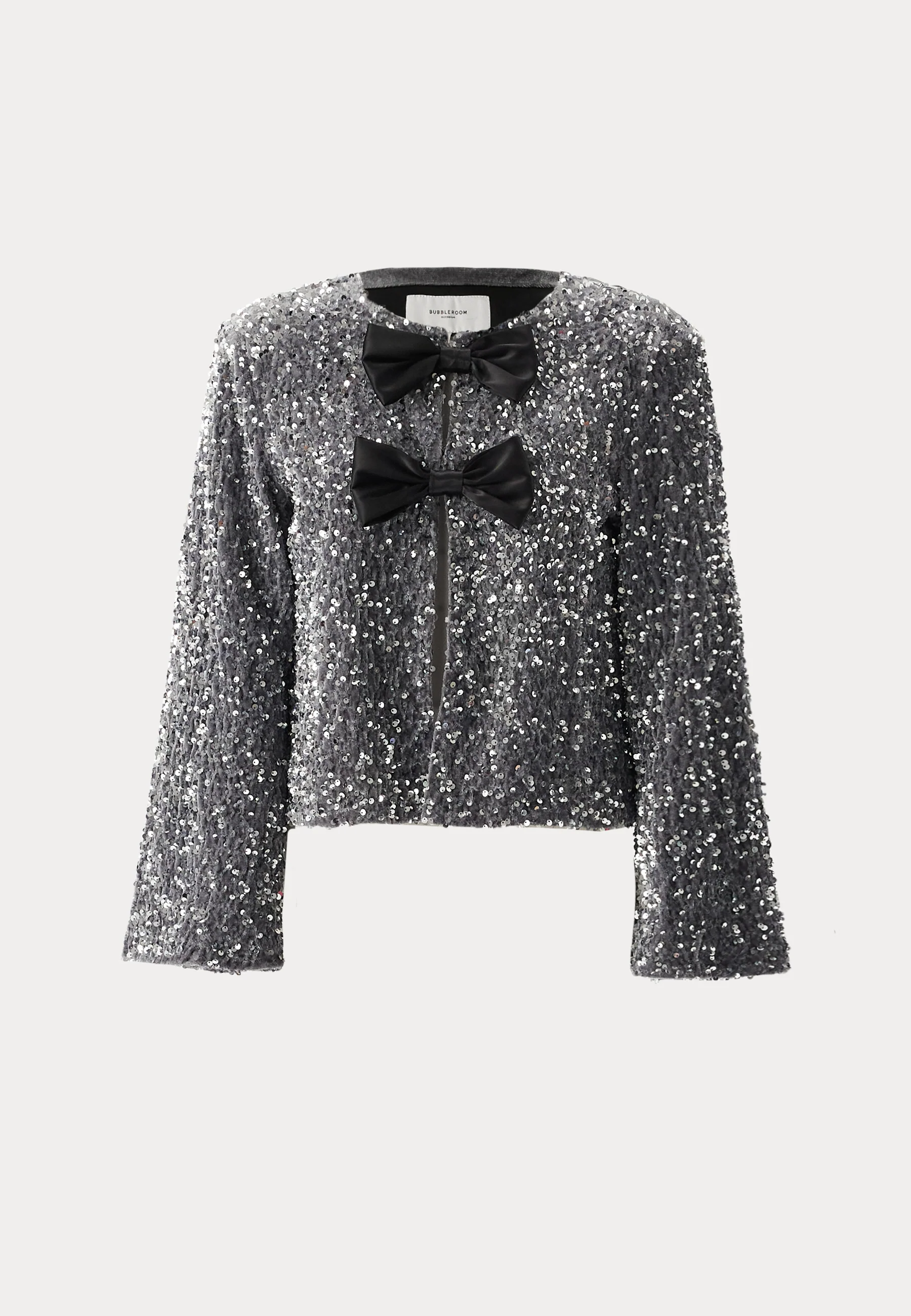 Bow Sequin Velvet Jacket - Image 6