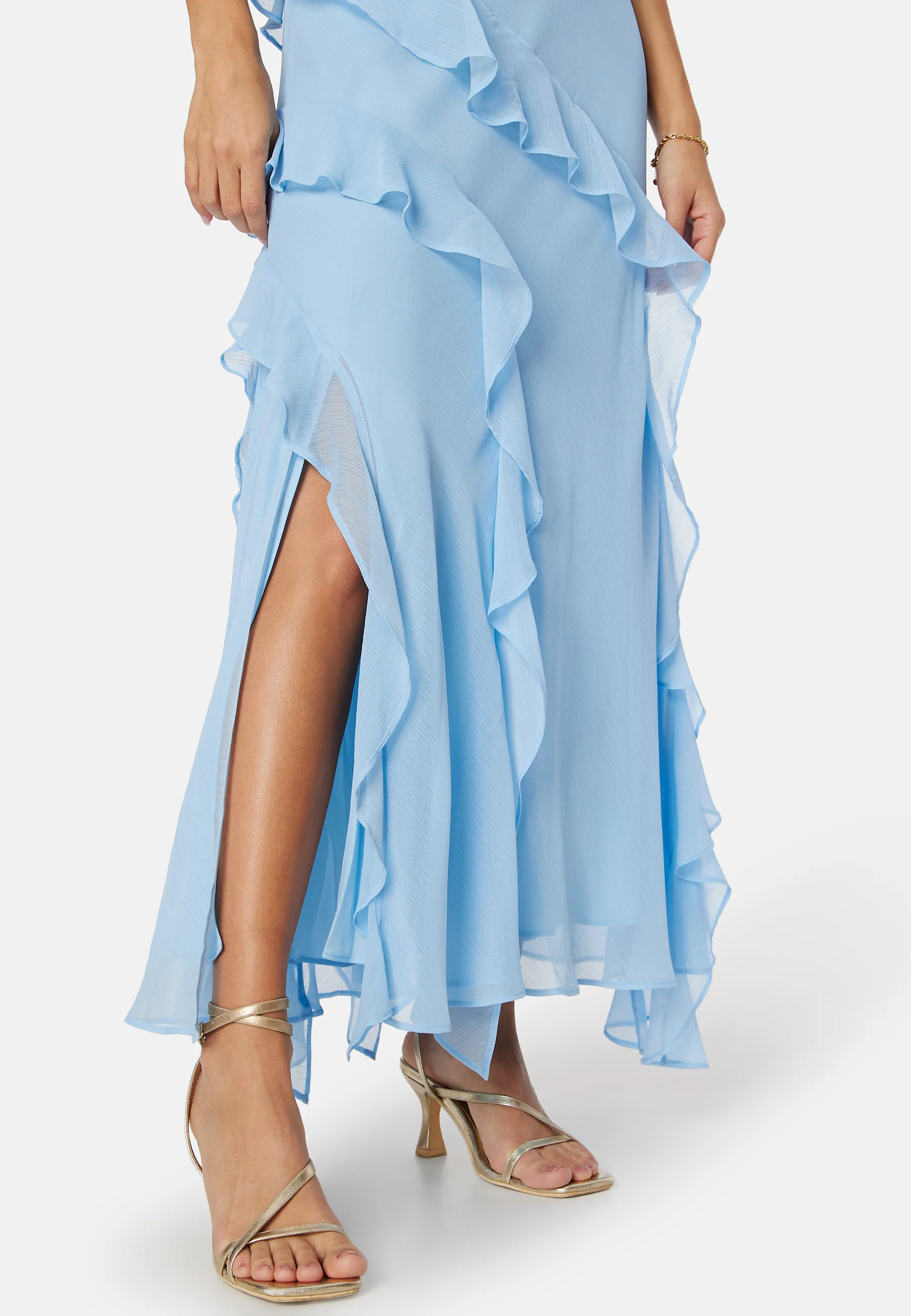 Bridie Halter Neck Ruffle Maxi Dress - Image 5