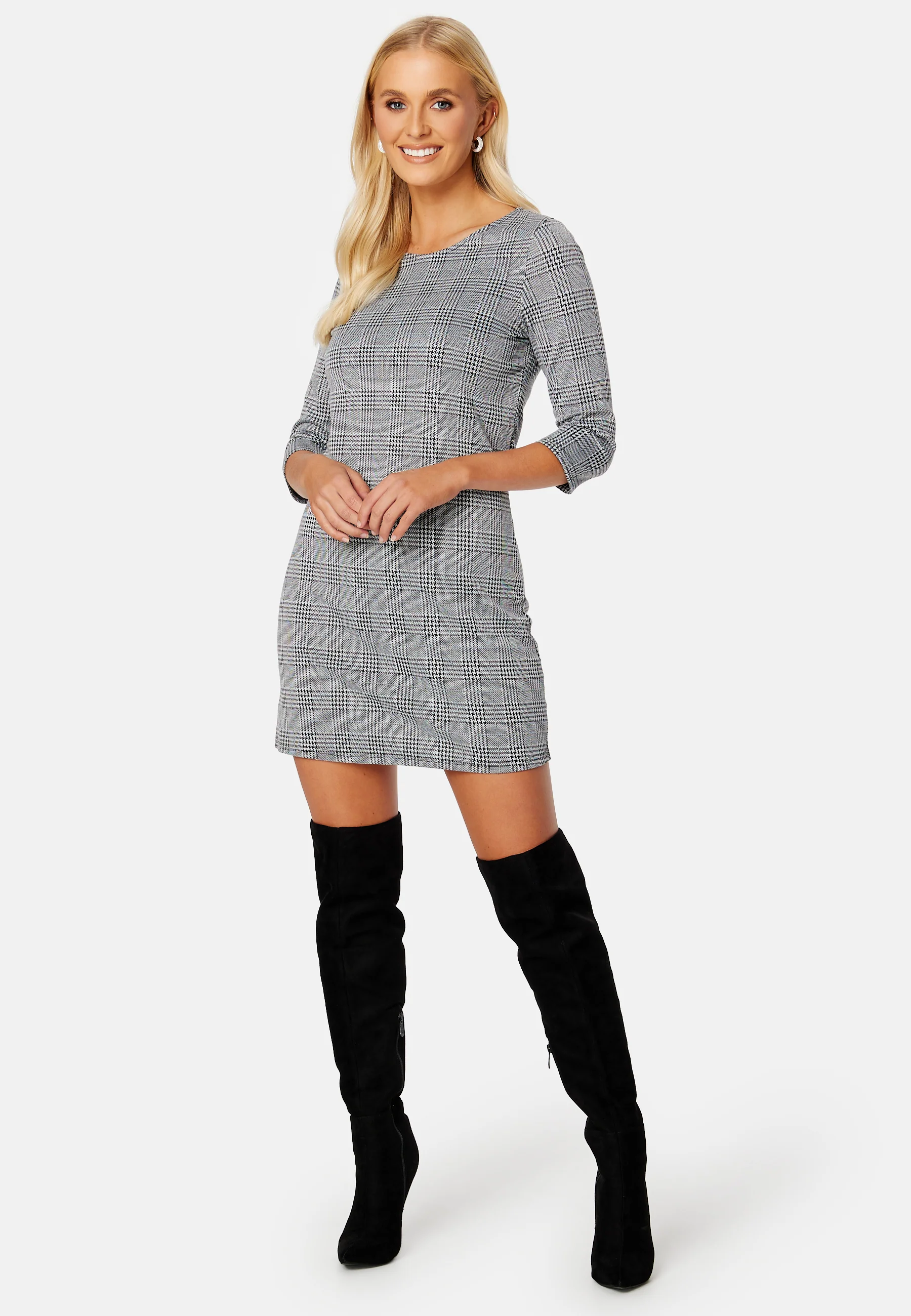 Brilliant 3/4 Check Dress - Image 2