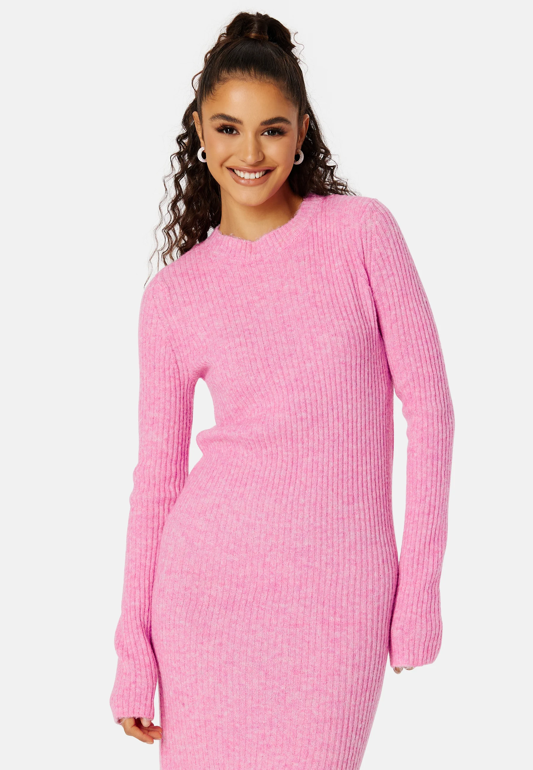 Britany LS O-Neck Dress - Image 3