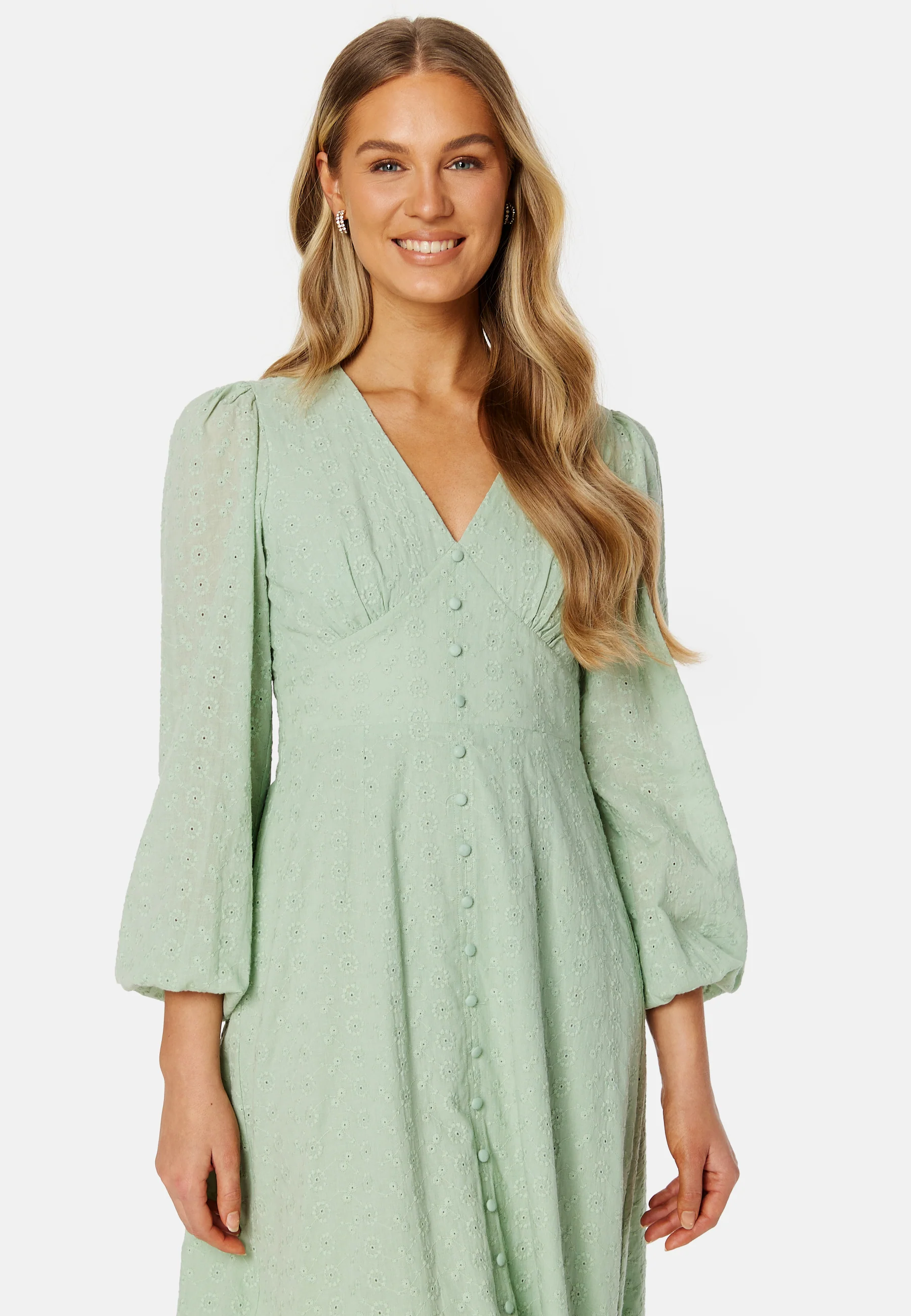 Broderi Anglaise Midi Dress - Image 3