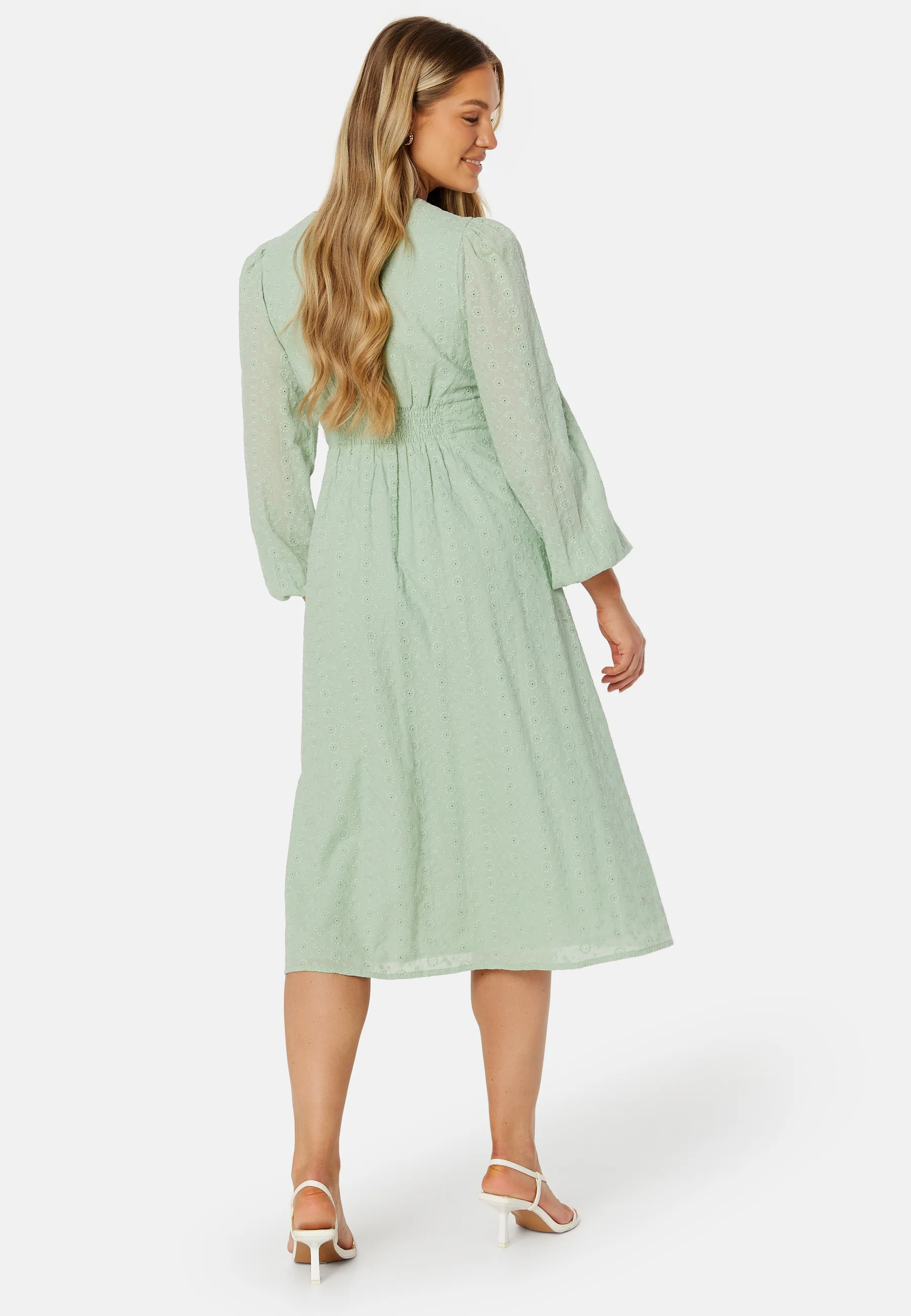 Broderi Anglaise Midi Dress - Image 4
